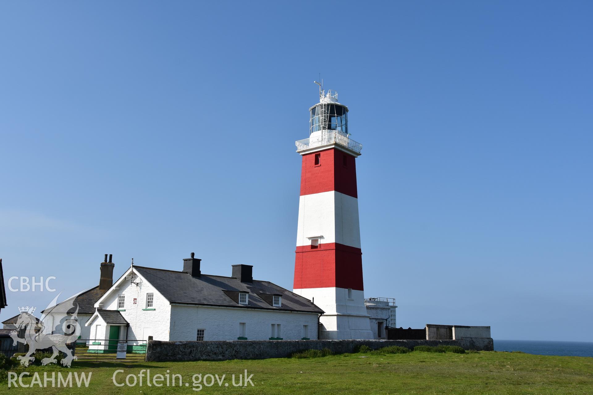 Investigator's photography of Bardsey Island Lighthouse. ? Crown: CHERISH PROJECT 2018. Produced with EU funds through the Ireland Wales Co-operation Programme 2014-2020. All material made freely available through the Open Government Licence.