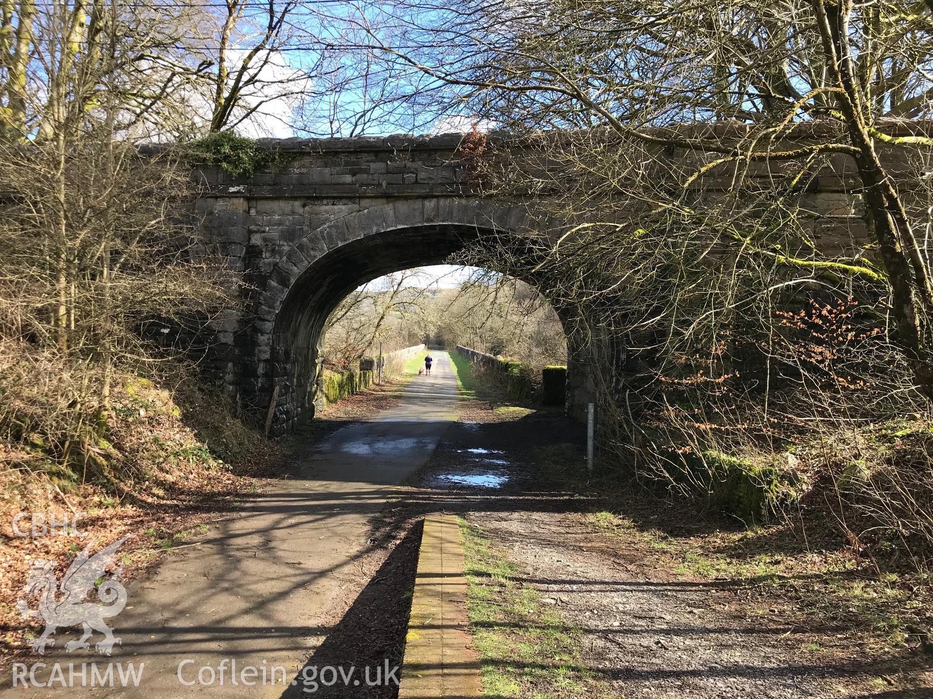 Digital colour photograph of Pontsarn railway viaduct, Merthyr Tydfil, taken by Paul R. Davis on 17th March 2019.