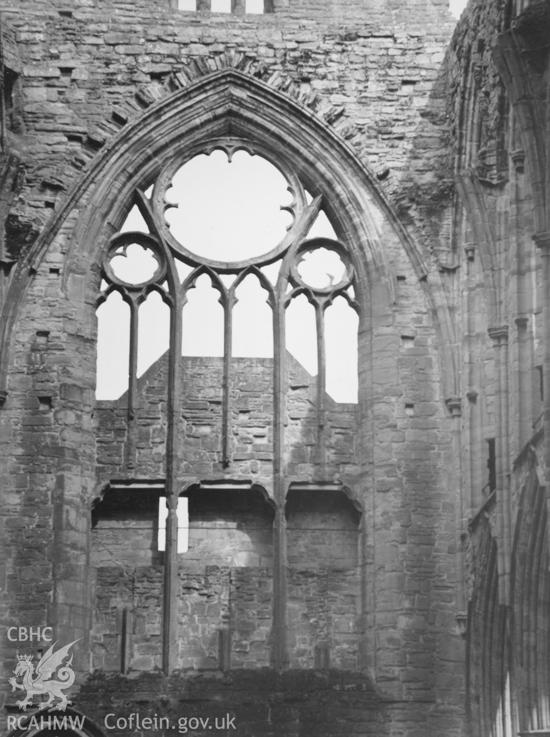 Digital copy of a view of Tintern Abbey taken by Shirley Jones, dated 1943.