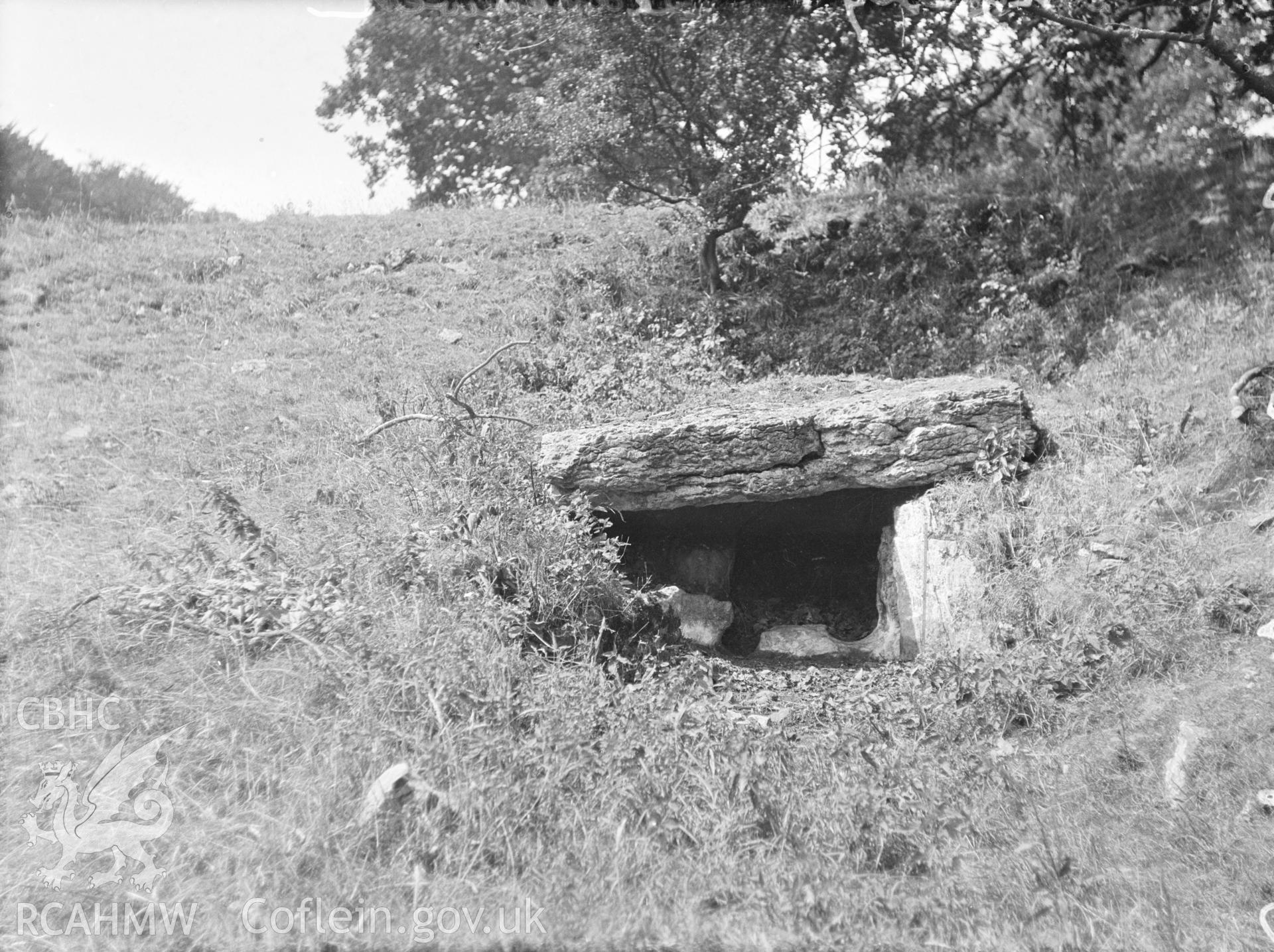 Digital copy of Bryn-yr-Hen Bobl Burial Chamber. From the Cadw Monuments in Care Collection.