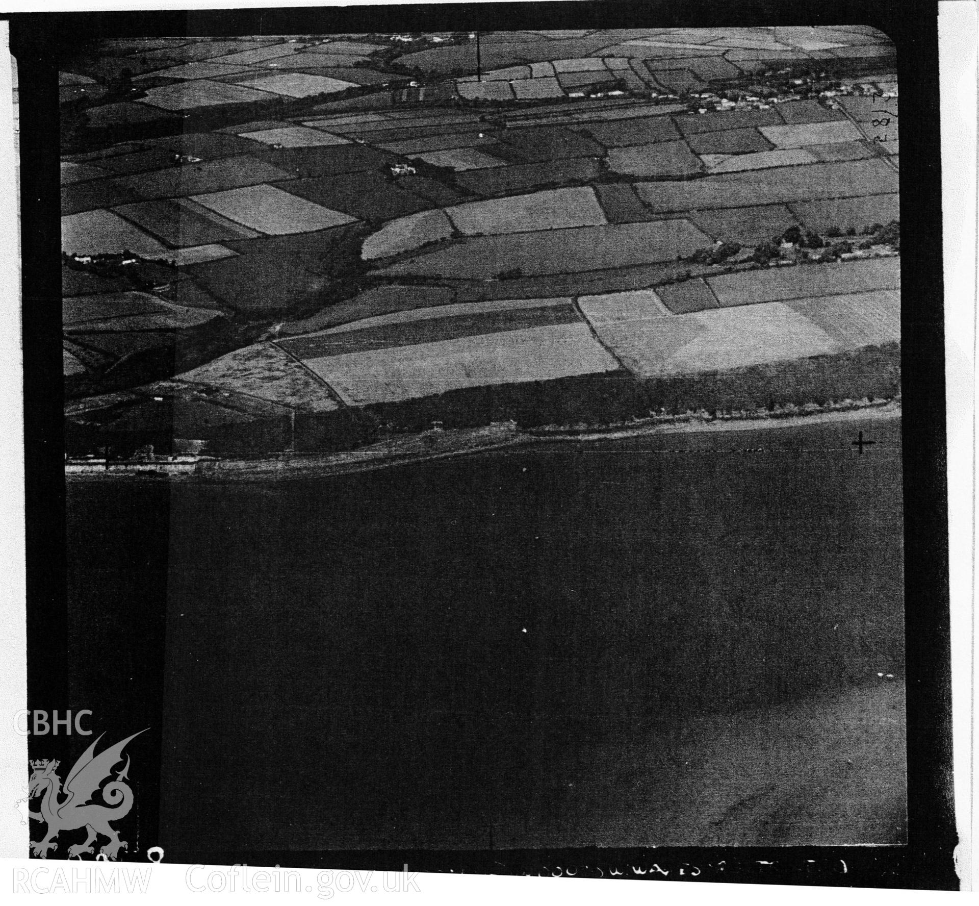 Digital copy of an aerial photograph taken in 1950 , showing the assessment area.