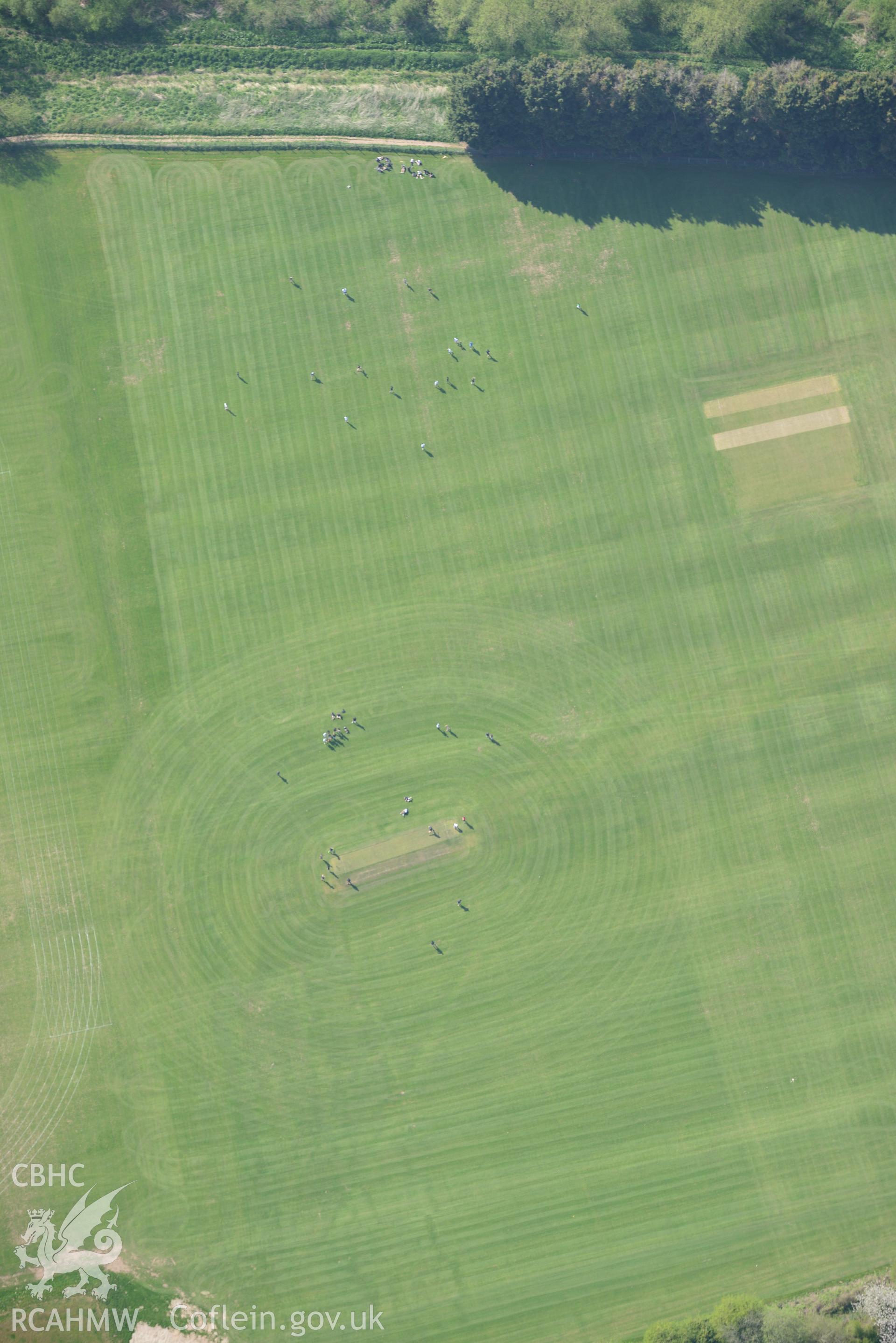 Monmouth. Oblique aerial photograph taken during the Royal Commission's programme of archaeological aerial reconnaissance by Toby Driver on 15th April 2015.