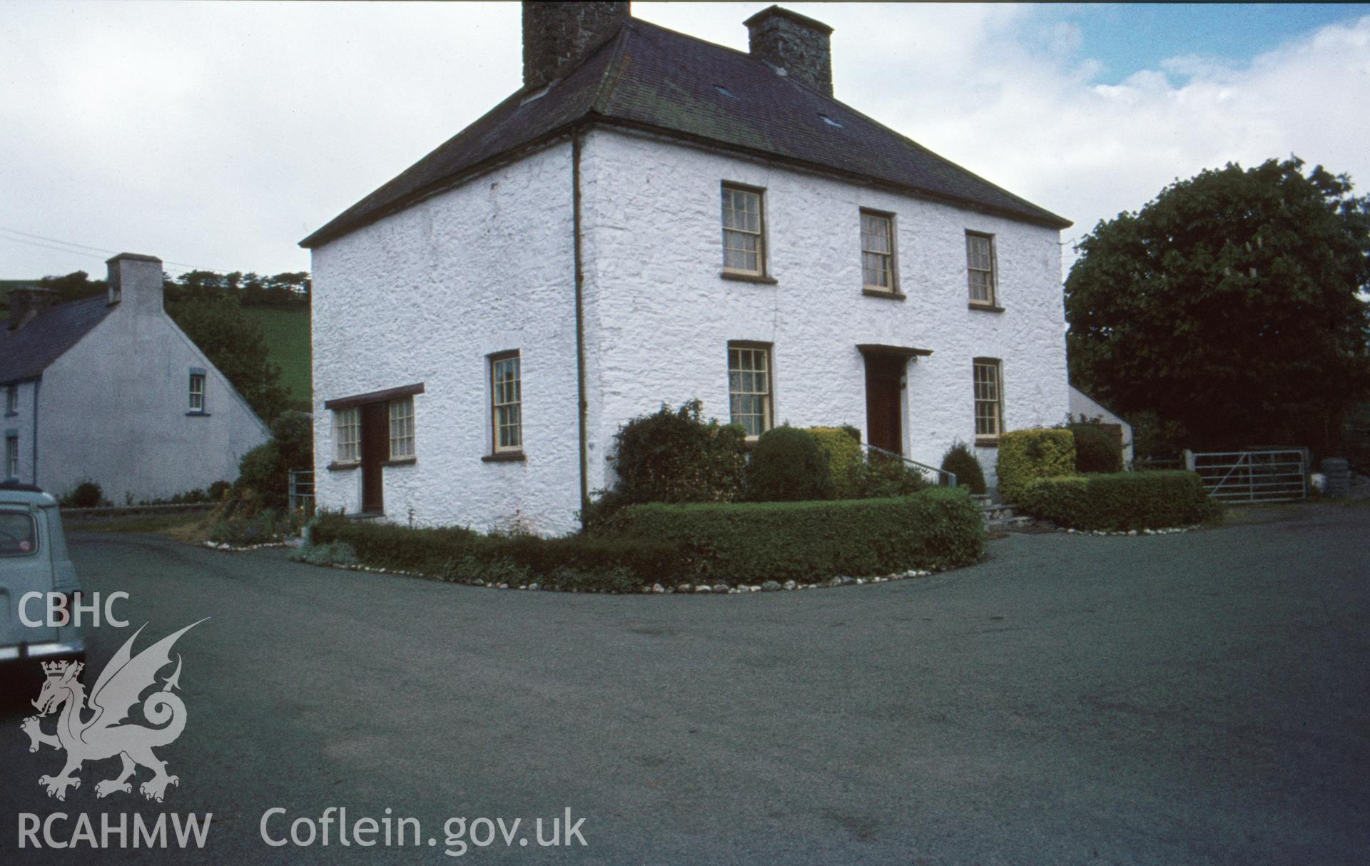 Digital copy of a view of Lisburne House, Llanfihangel y Creuddyn, from the Vernon Hughes Collection.