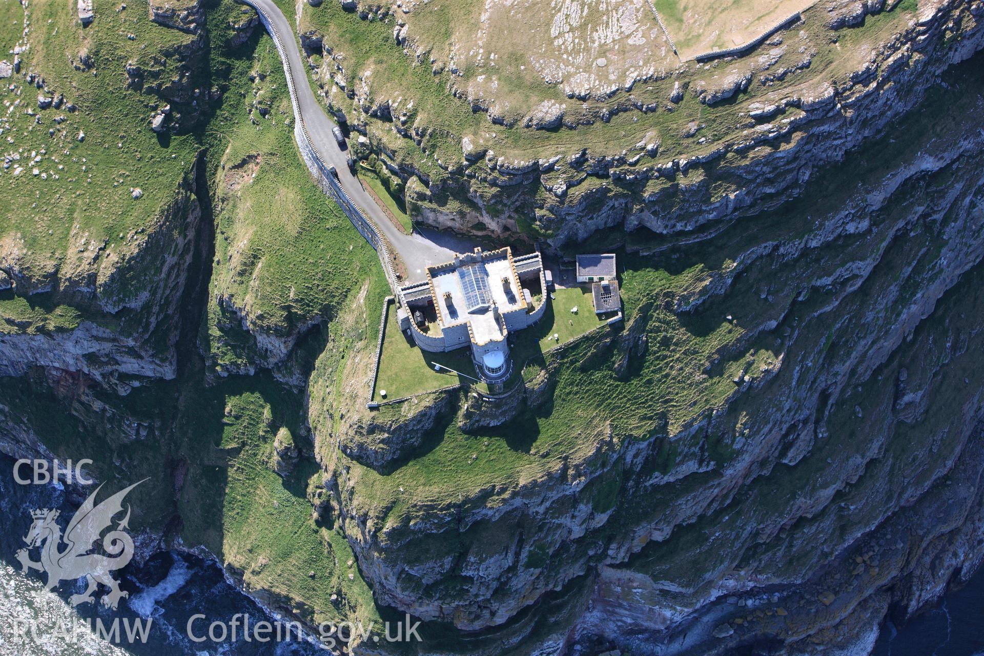RCAHMW colour oblique photograph of Great Orme's Head Lighthouse. Taken by Toby Driver on 03/05/2011.