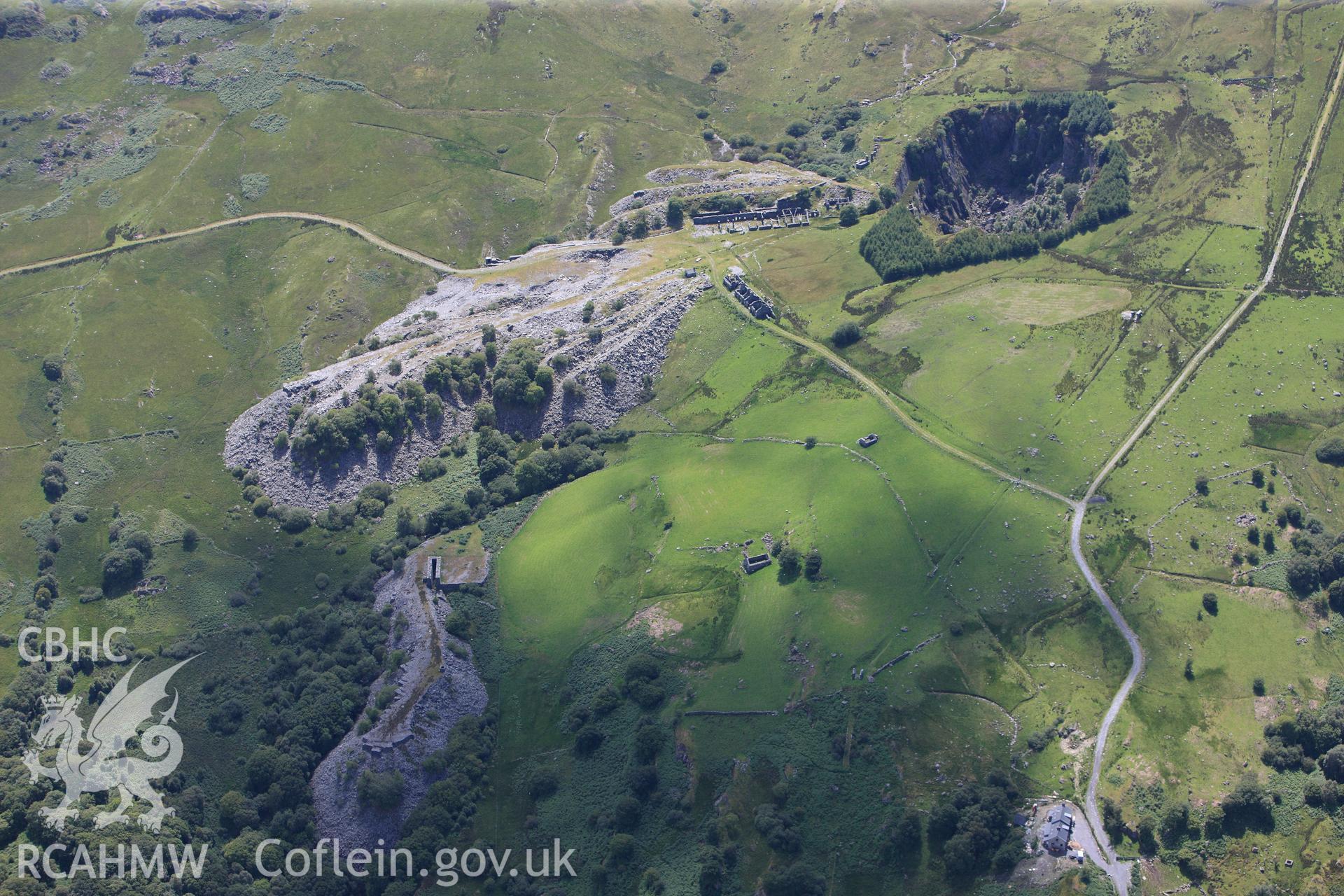 RCAHMW colour oblique photograph of Rhos Quarry. Taken by Toby Driver on 20/07/2011.