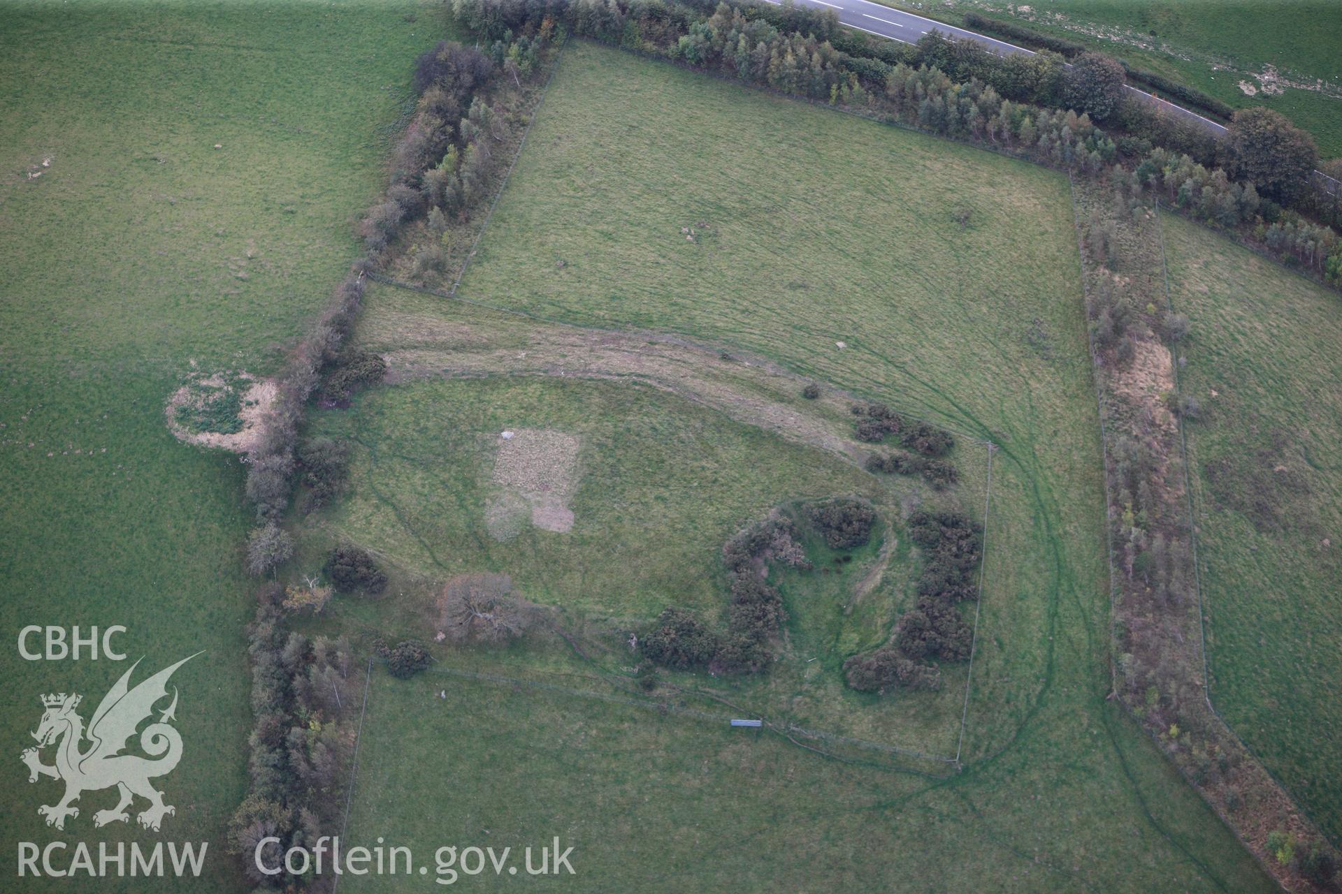 RCAHMW colour oblique photograph of Moel Fodig Hillfort. Taken by Toby Driver on 04/10/2011.