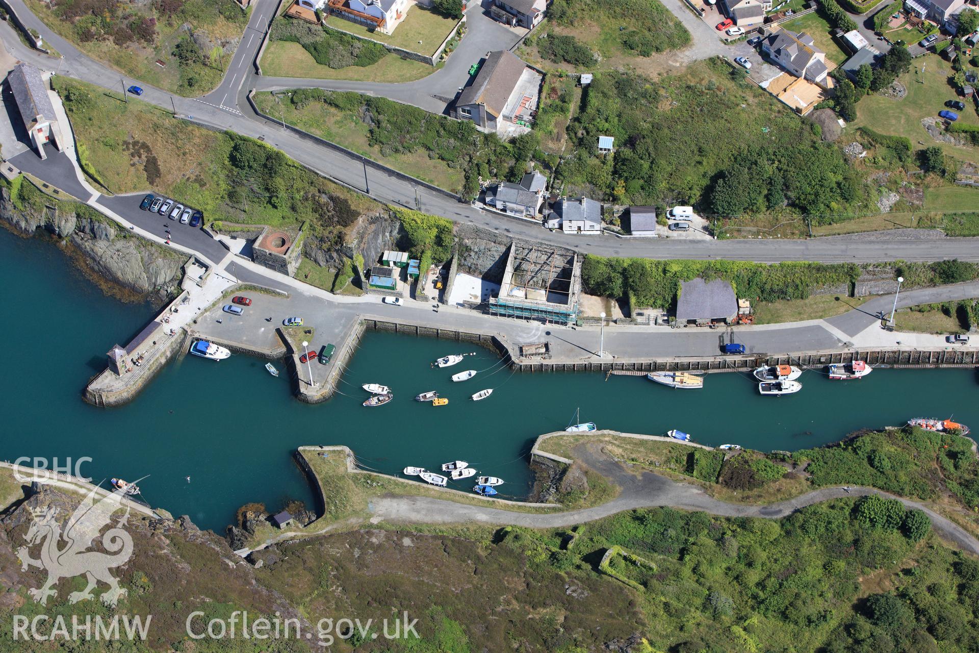 RCAHMW colour oblique photograph of Porth Amlwch. Taken by Toby Driver on 20/07/2011.