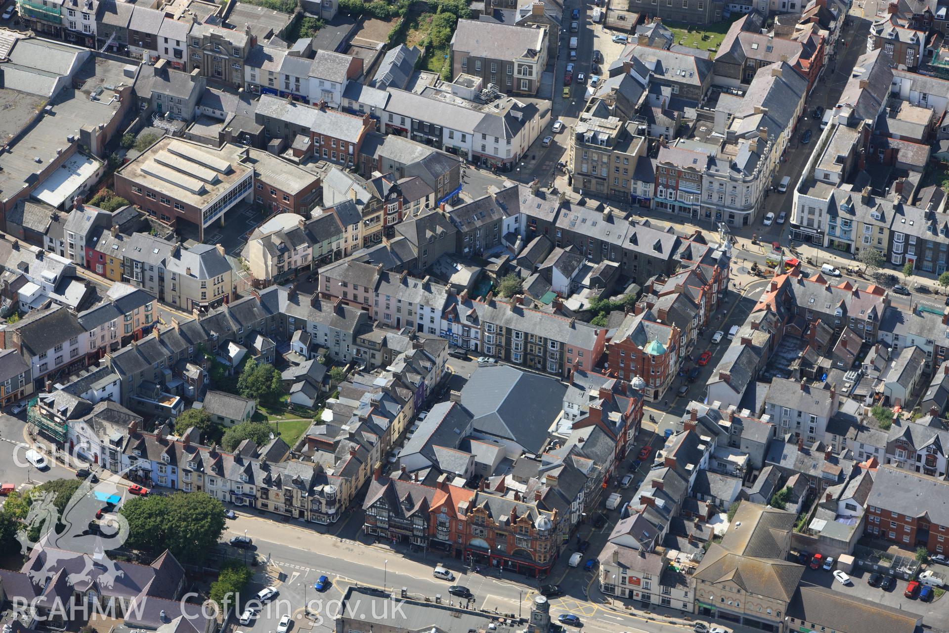 RCAHMW colour oblique photograph of Aberystwyth. Taken by Toby Driver and Oliver Davies on 28/06/2011.