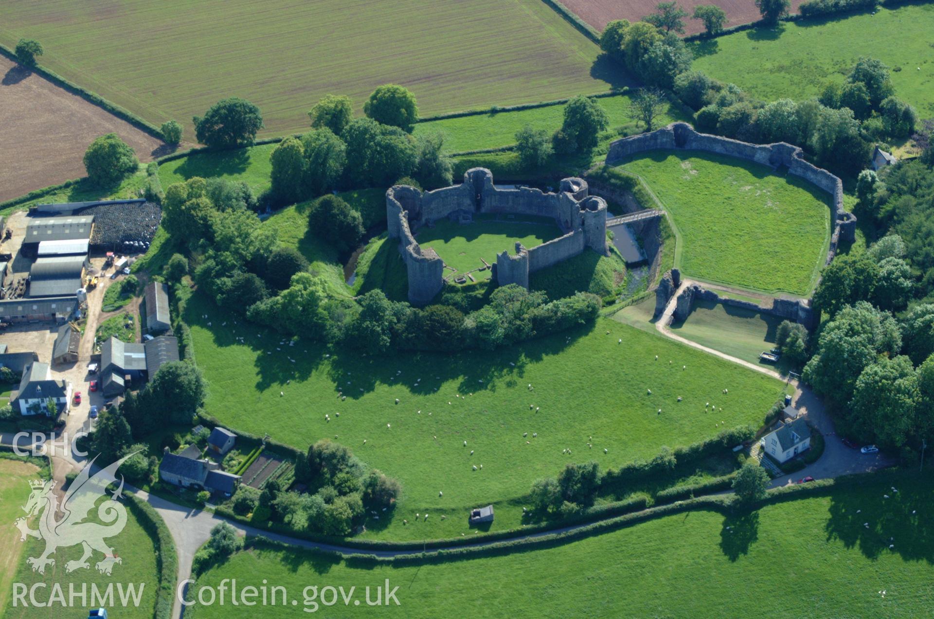 RCAHMW colour oblique aerial photograph of White Castle, Llantilio taken on 02/06/2004 by Toby Driver