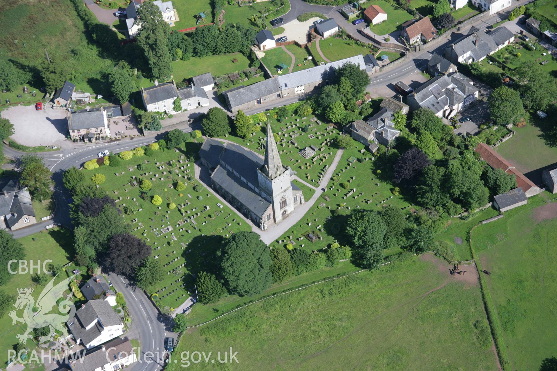 RCAHMW colour oblique aerial photograph of Trellech. Taken on 13 July 2006 by Toby Driver.