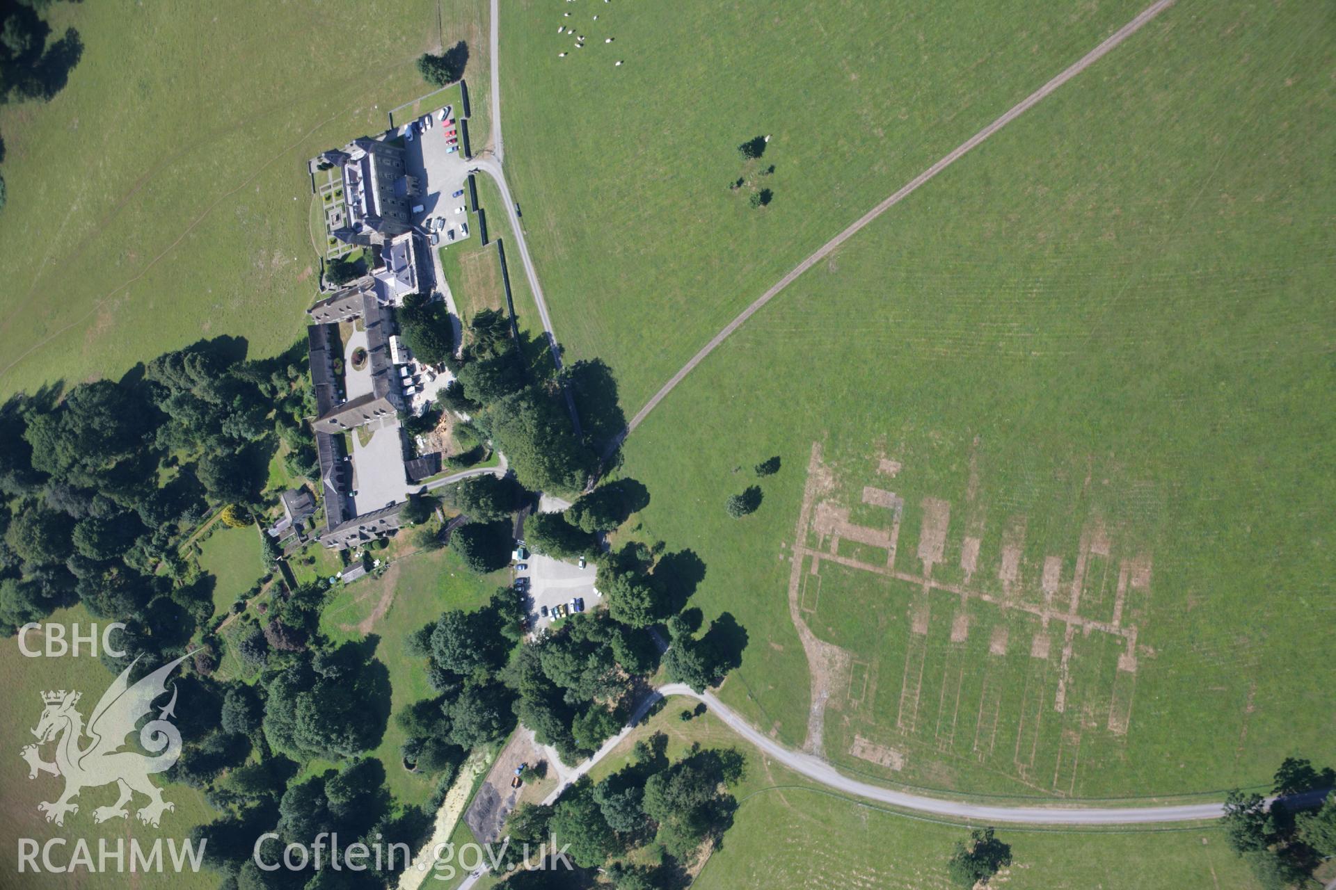 RCAHMW colour oblique aerial photograph of Dinefwr Castle (Newton House). Taken on 24 July 2006 by Toby Driver