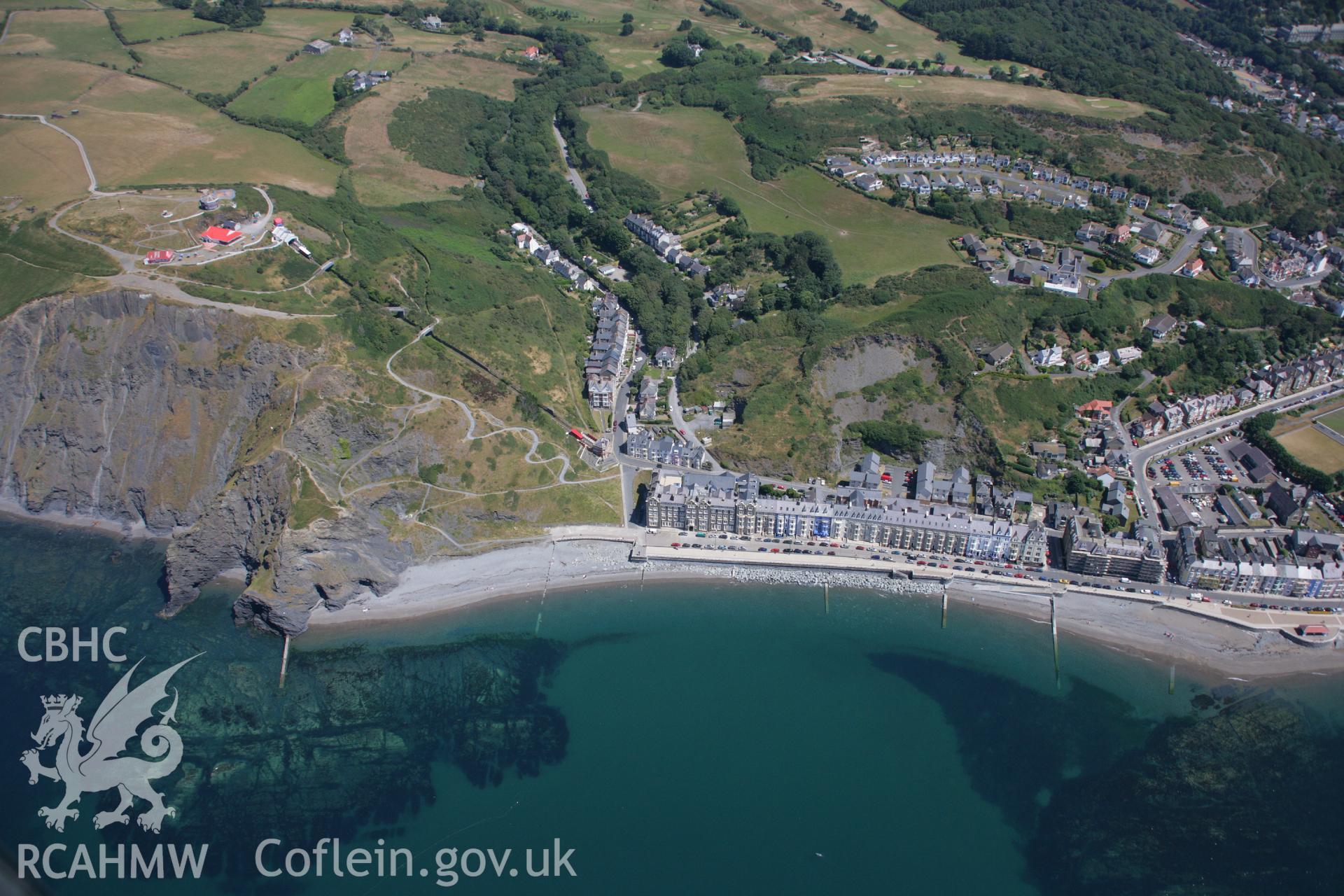 RCAHMW colour oblique aerial photograph of Aberystwyth. Taken on 17 July 2006 by Toby Driver.