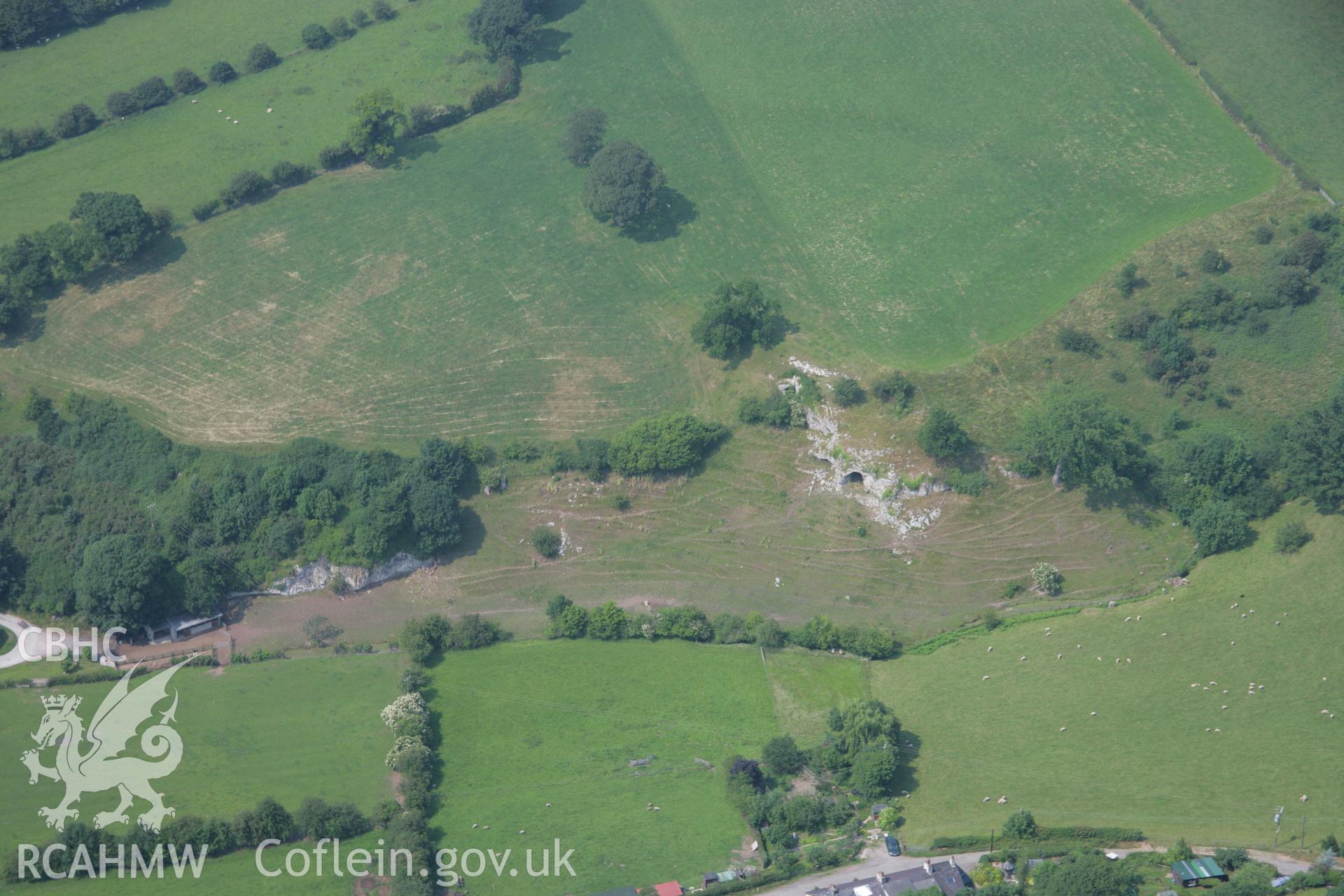 RCAHMW colour oblique aerial photograph of Ffynnon Beuno Cave. Taken on 04 July 2006 by Toby Driver.