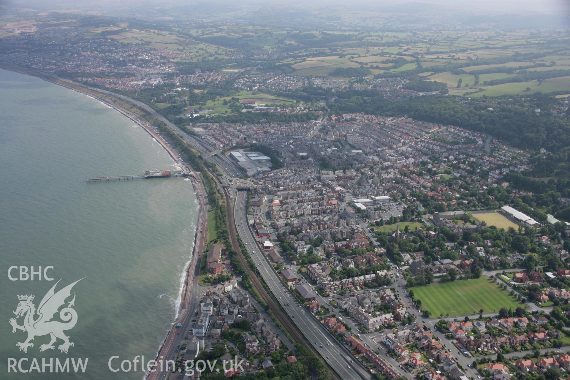 RCAHMW colour oblique aerial photograph of Colwyn Bay. Taken on 14 August 2006 by Toby Driver.