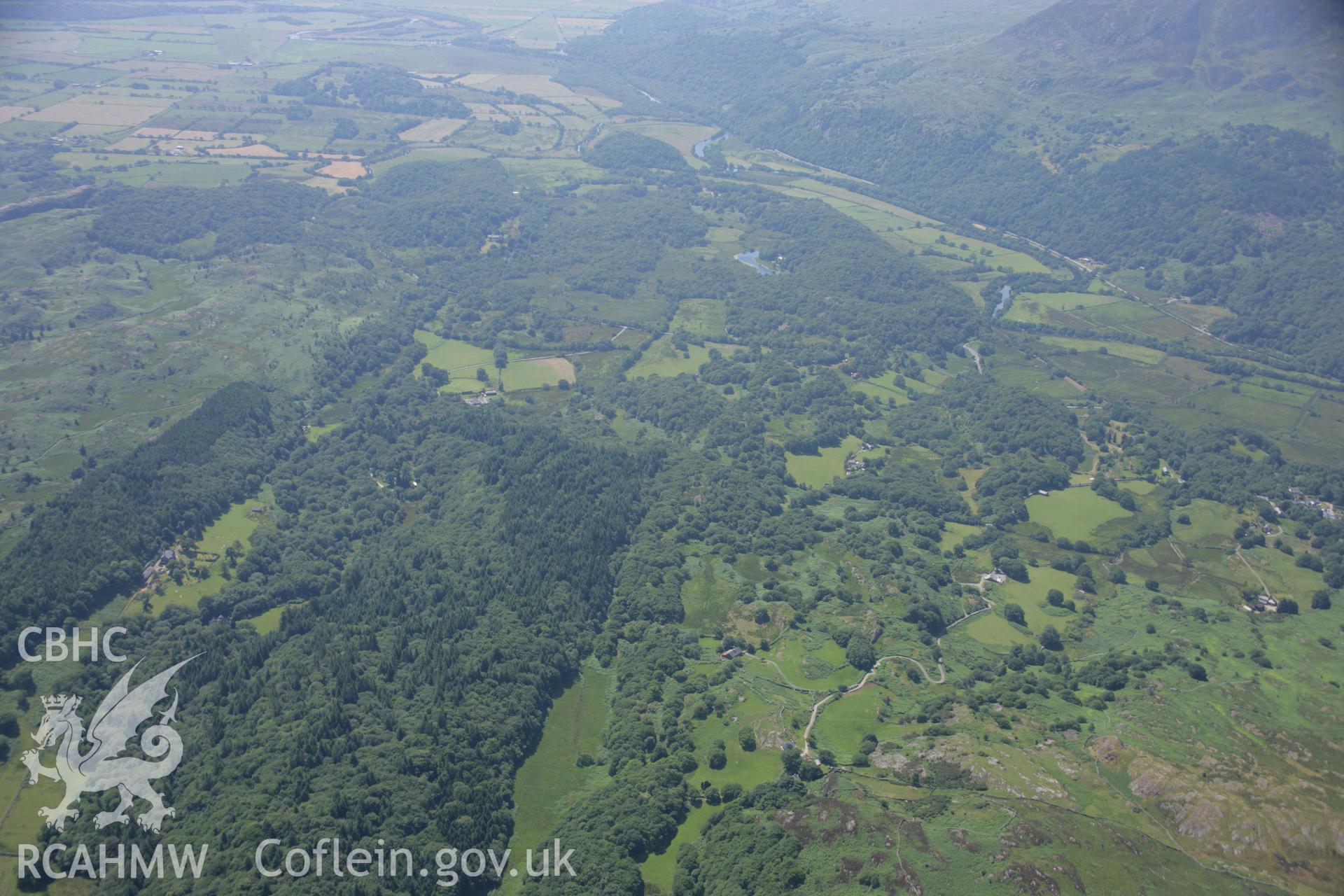 RCAHMW colour oblique aerial photograph of Afon Glaslyn landscape Taken on 18 July 2006 by Toby Driver.