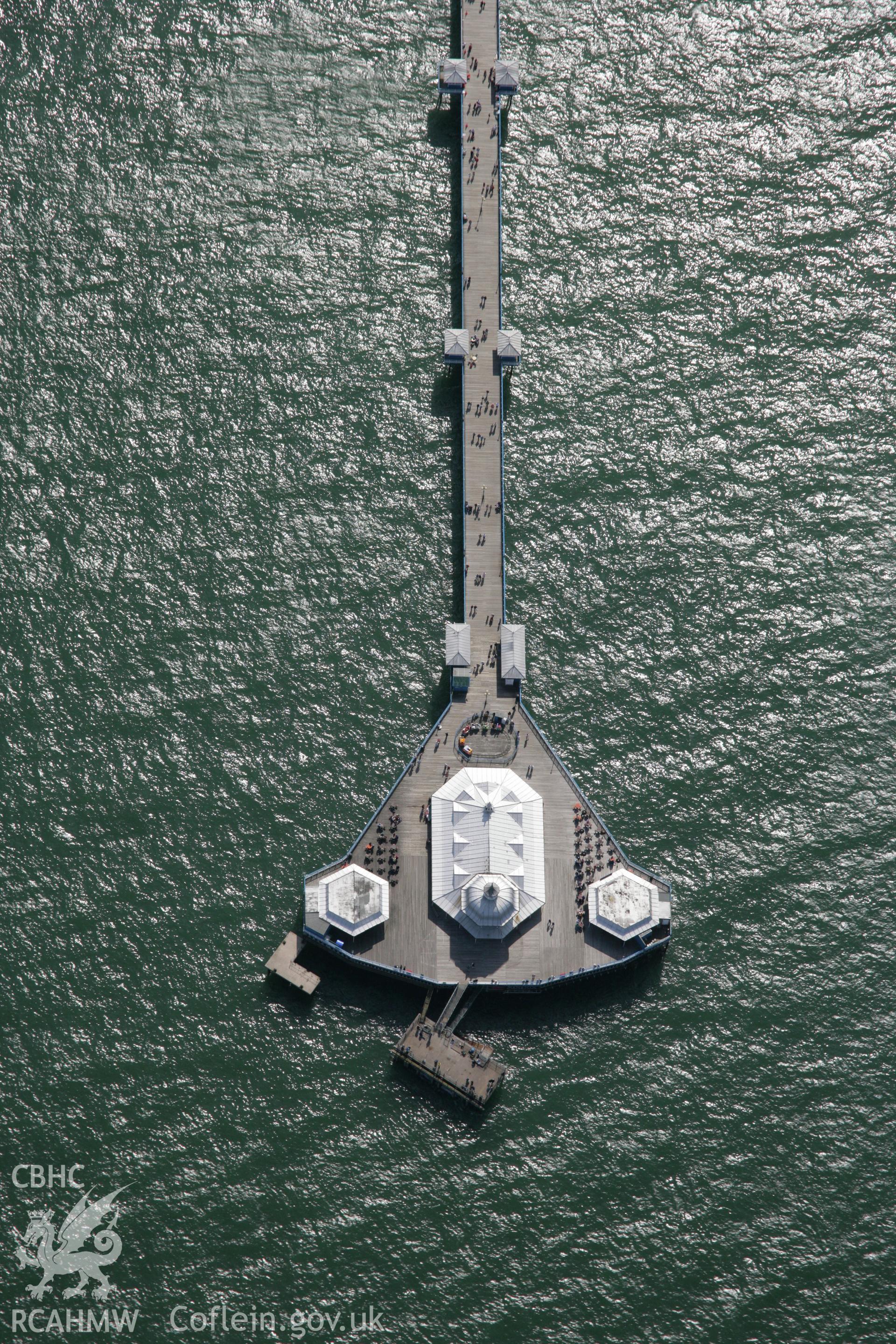RCAHMW colour oblique aerial photograph of Llandudno Pier. Taken on 14 August 2006 by Toby Driver.