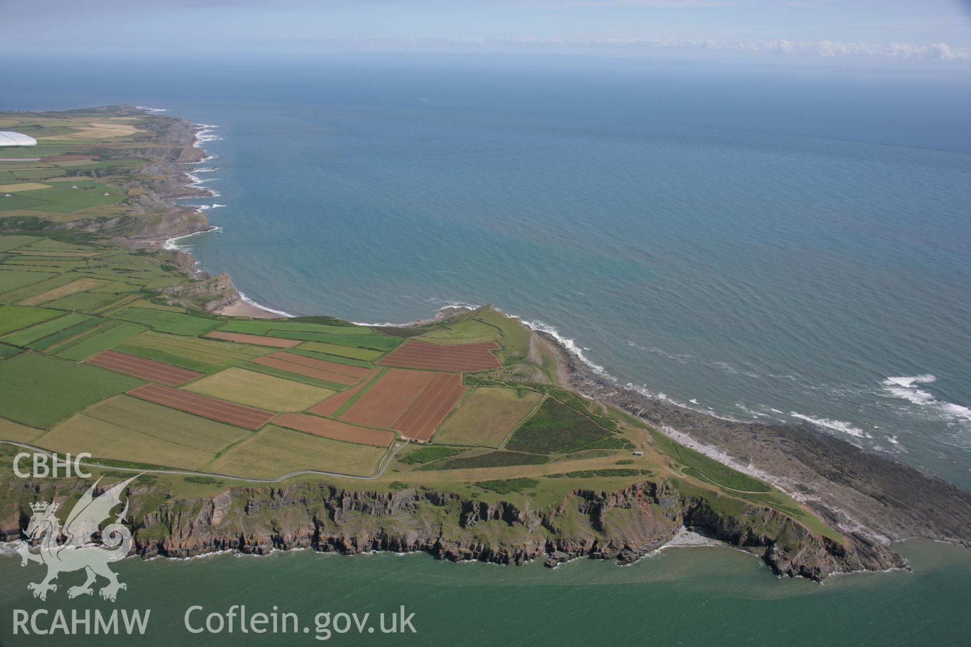 RCAHMW colour oblique aerial photograph of Rhossili Field System (The Vile). Taken on 11 July 2006 by Toby Driver.