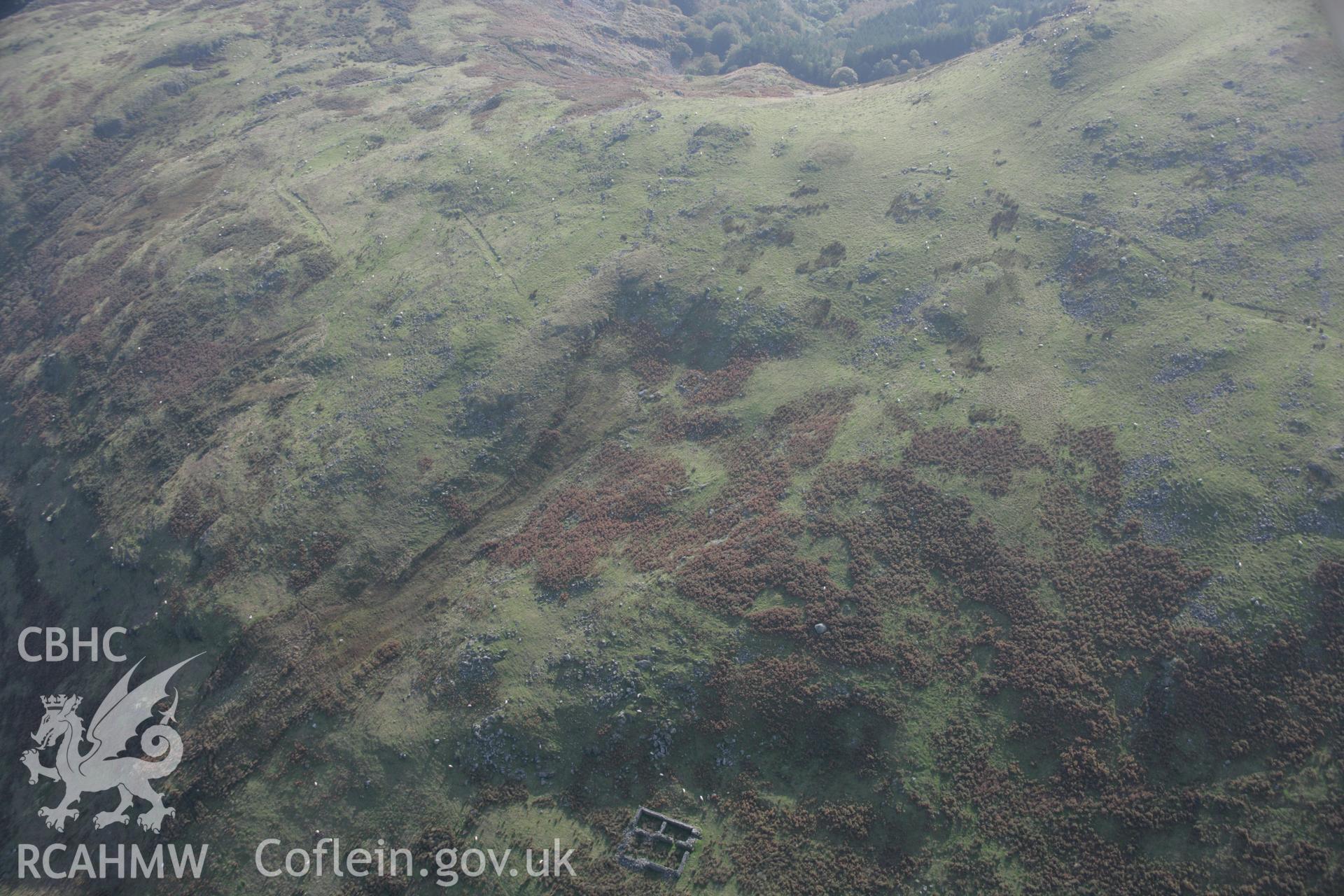 RCAHMW colour oblique aerial photograph of Craig Tyn-y-Cornel Settlement. Taken on 17 October 2005 by Toby Driver