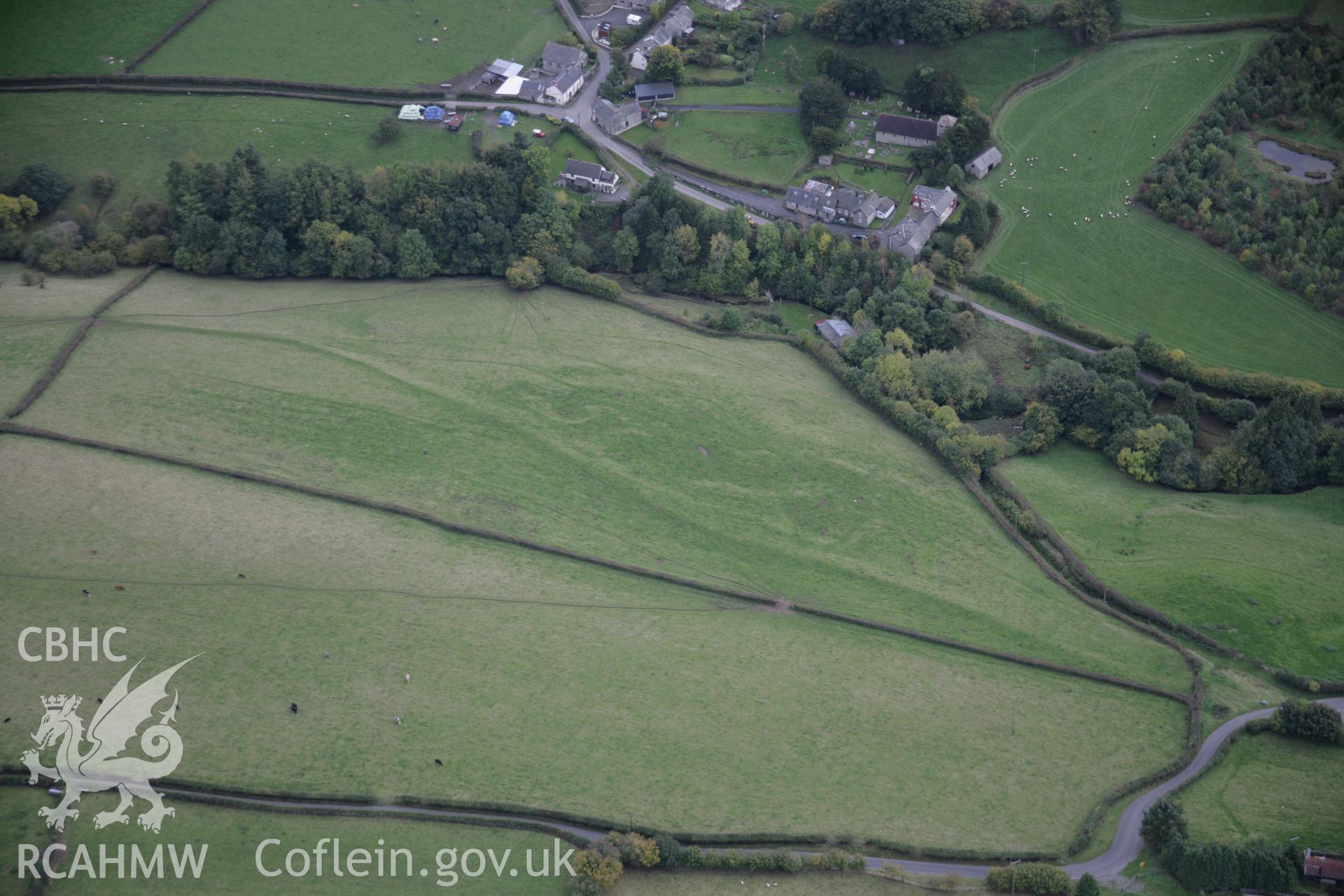 RCAHMW colour oblique aerial photograph of Gwenddwr Deserted Village. Taken on 13 October 2005 by Toby Driver