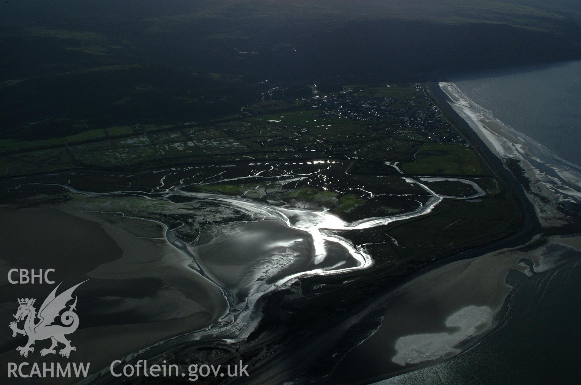 RCAHMW colour oblique aerial photograph of Fairbourne taken on 24/01/2005 by Toby Driver