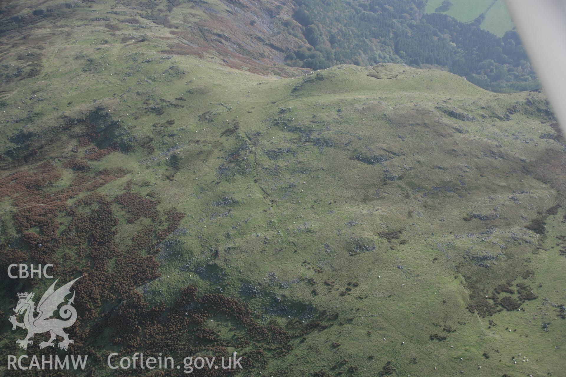 RCAHMW colour oblique aerial photograph of Craig Tyn-y-Cornel Settlement. Taken on 17 October 2005 by Toby Driver