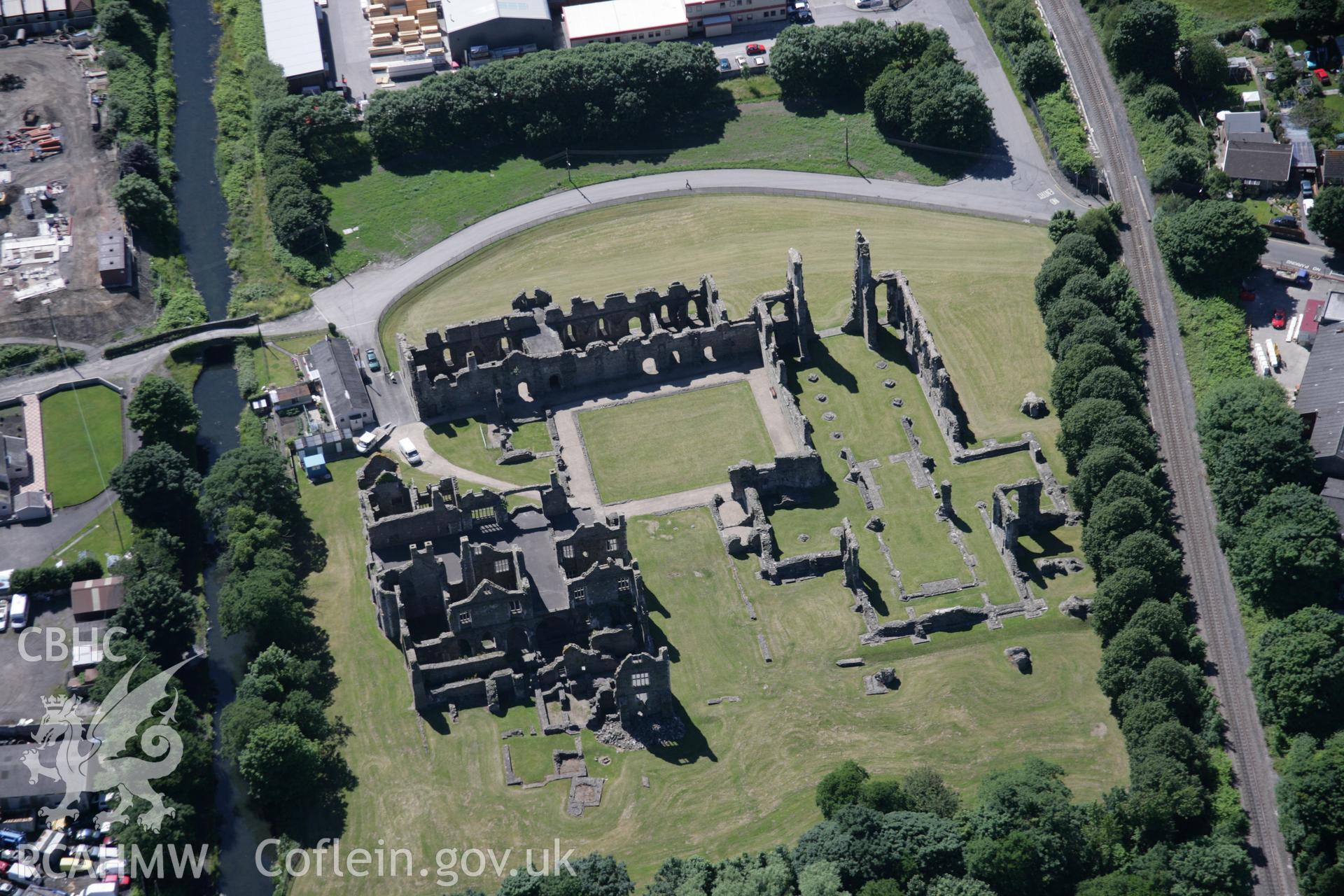 RCAHMW colour oblique aerial photograph of Neath Abbey, viewed from the east. Taken on 22 June 2005 by Toby Driver