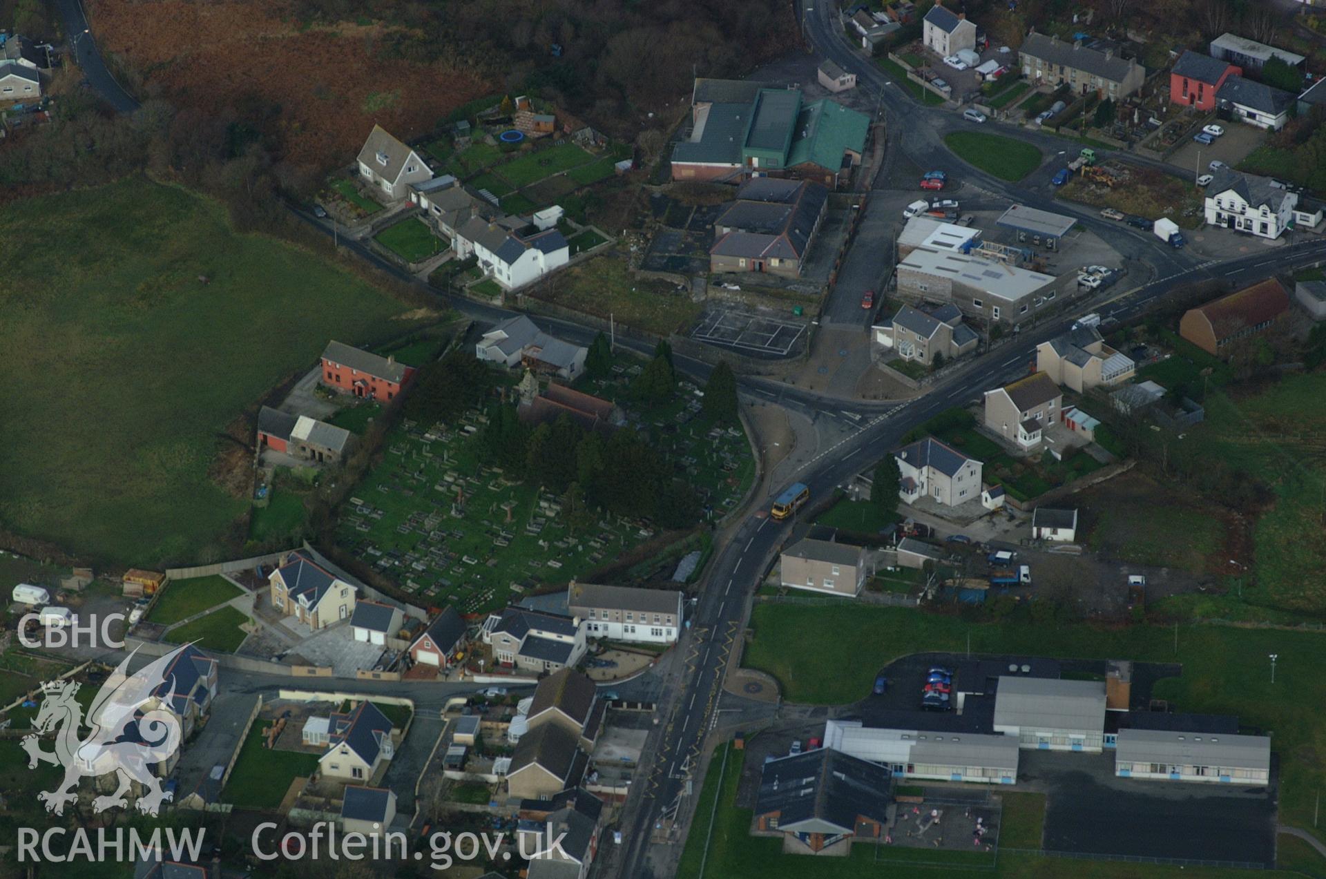 RCAHMW colour oblique aerial photograph of Bettws taken on 13/01/2005 by Toby Driver