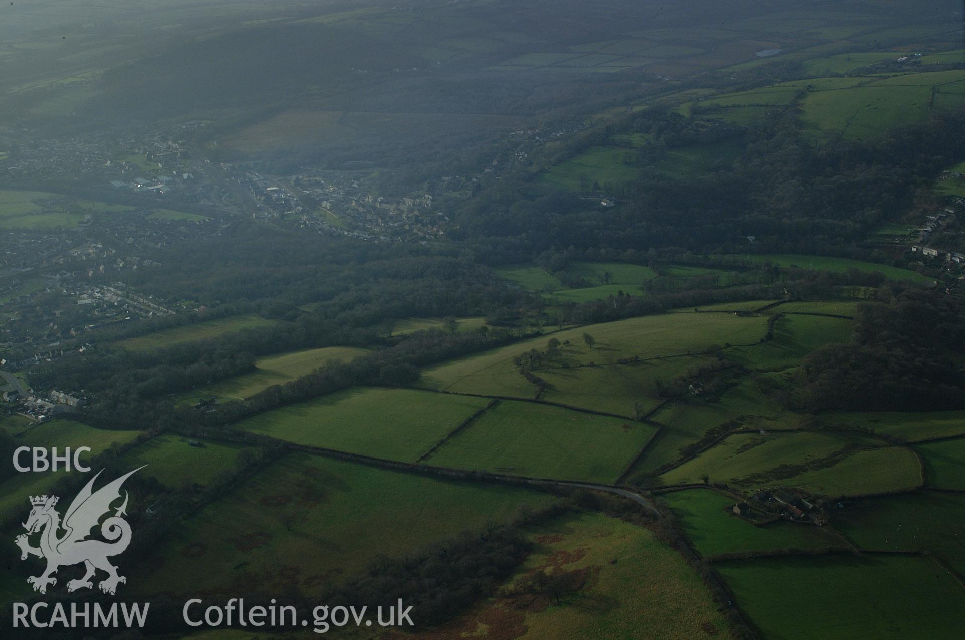 RCAHMW colour oblique aerial photograph of Bryngarw taken on 13/01/2005 by Toby Driver