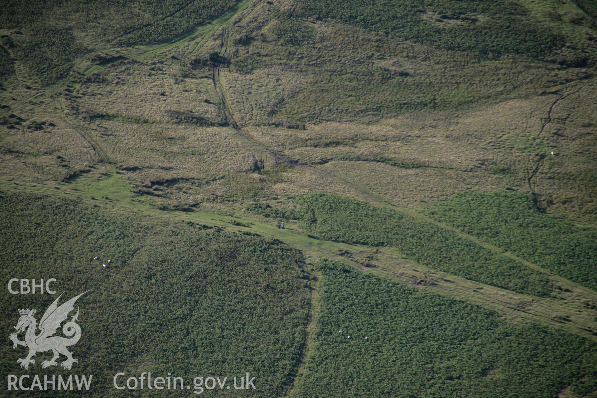 RCAHMW colour oblique aerial photograph of Maen Richard. Taken on 08 August 2007 by Toby Driver