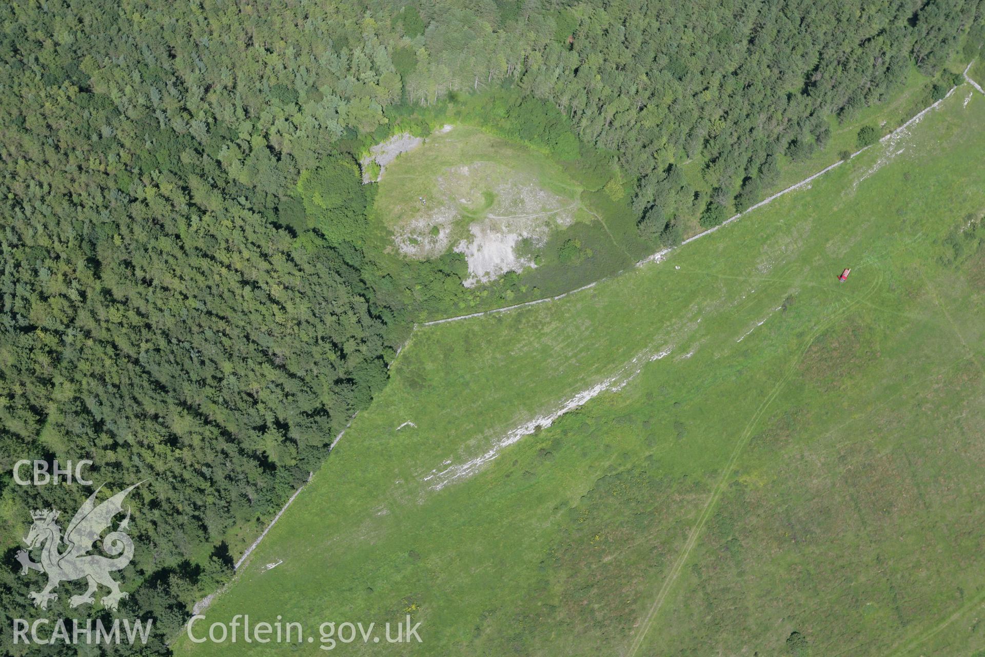 RCAHMW colour oblique aerial photograph of Gop Cave. Taken on 31 July 2007 by Toby Driver