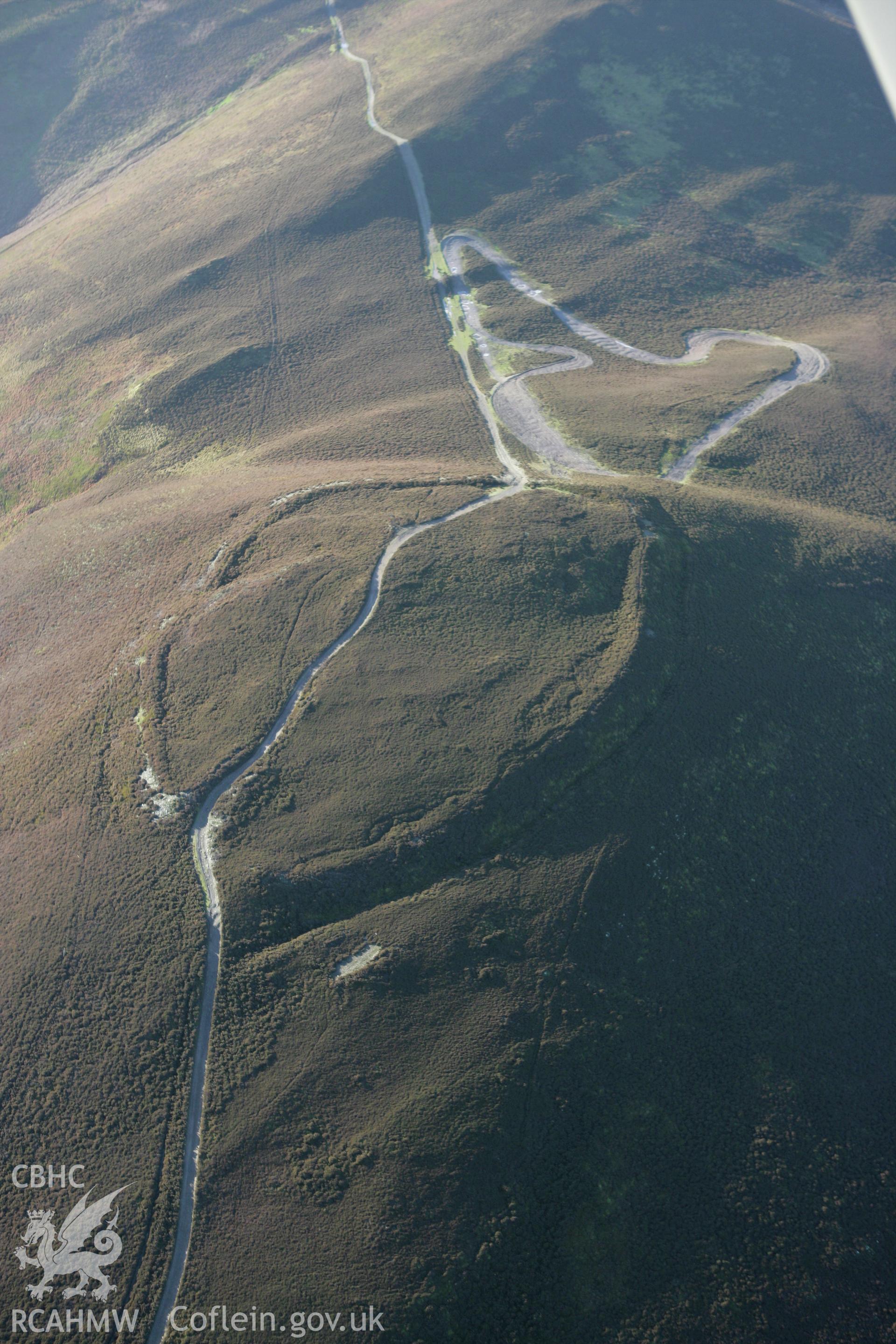 RCAHMW colour oblique photograph of Moel y Gaer hillfort. Taken by Toby Driver on 11/12/2007.