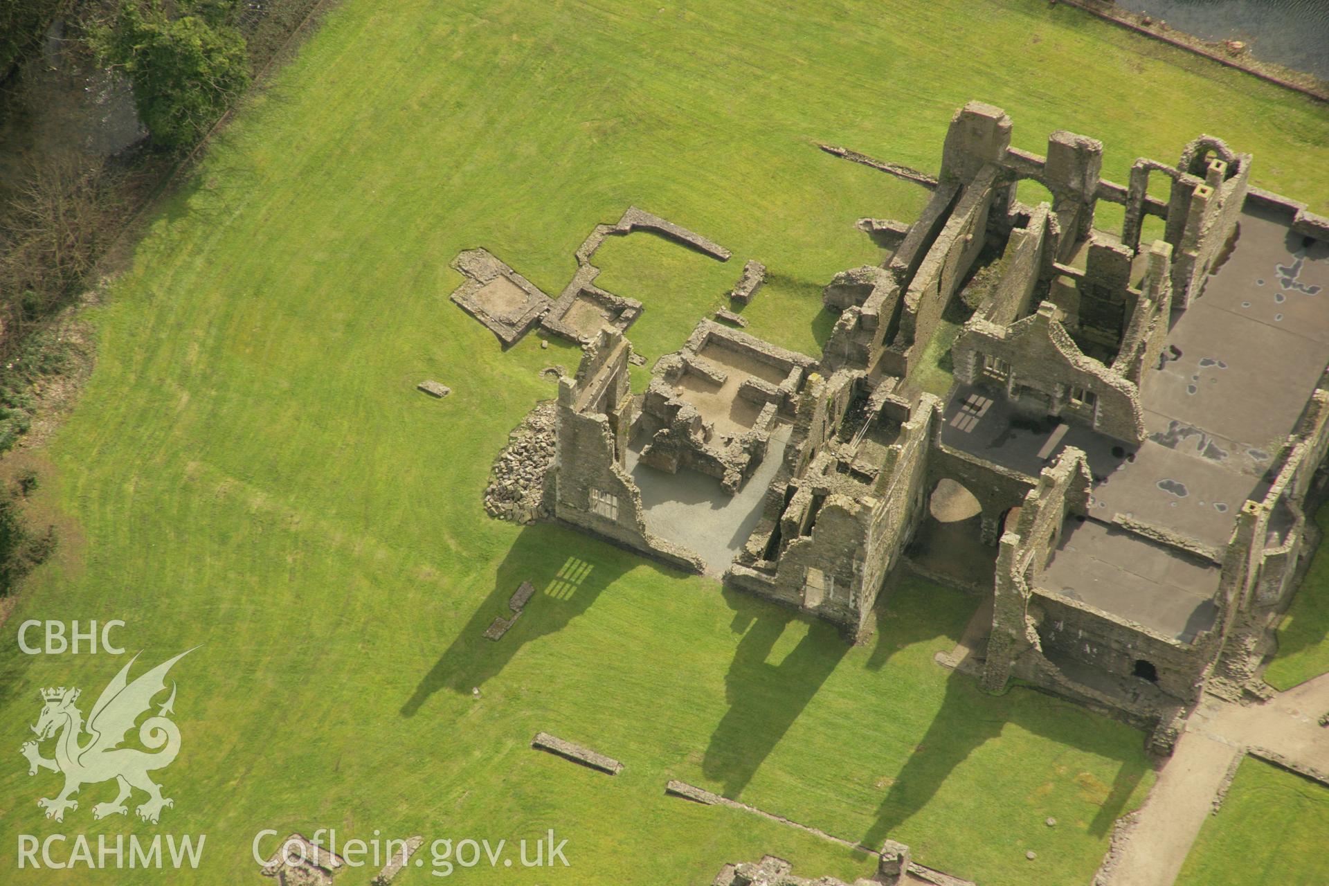 RCAHMW colour oblique aerial photograph of Neath Abbey. Taken on 16 March 2007 by Toby Driver