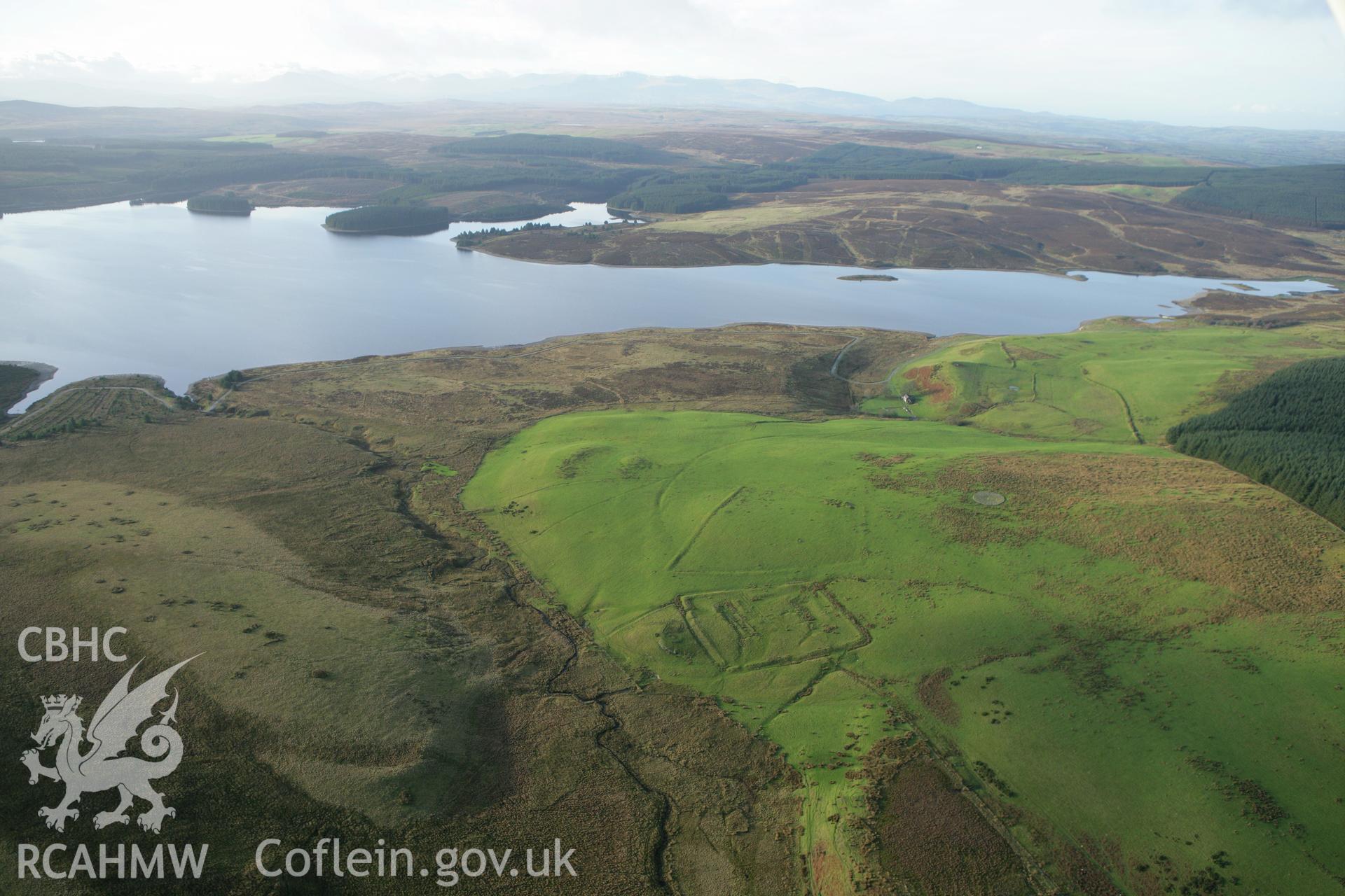RCAHMW colour oblique aerial photograph of Hen Ddinbych. Taken on 10 December 2009 by Toby Driver