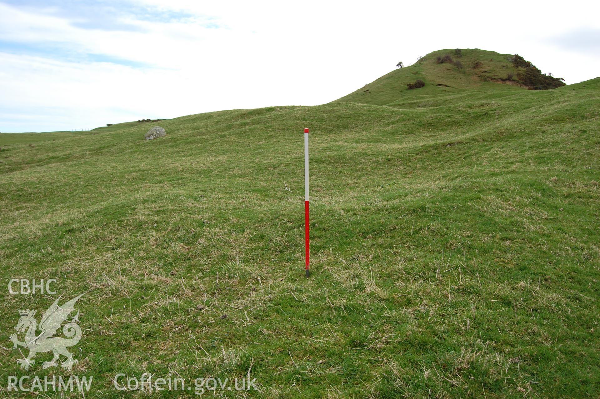 Digital photograph from an archaeological assessment of Deganwy Castle, carried out by Gwynedd Archaeological Trust, 2009. Vardre North settlement.