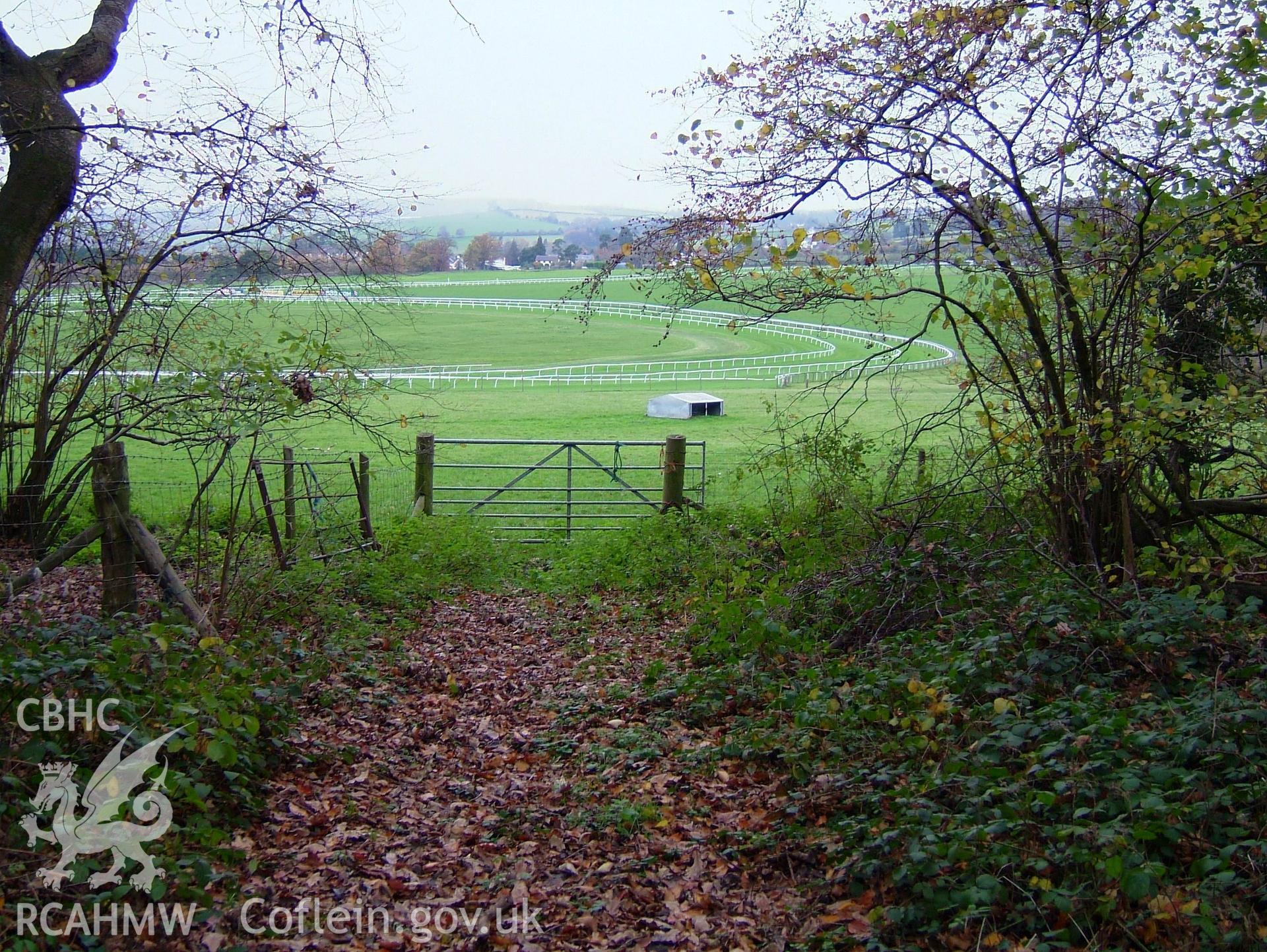 Digital colour photograph taken as part of an archaeological survey at the Piercefield walks, 2004. The photograph shows part of the Piercefield Estate.
