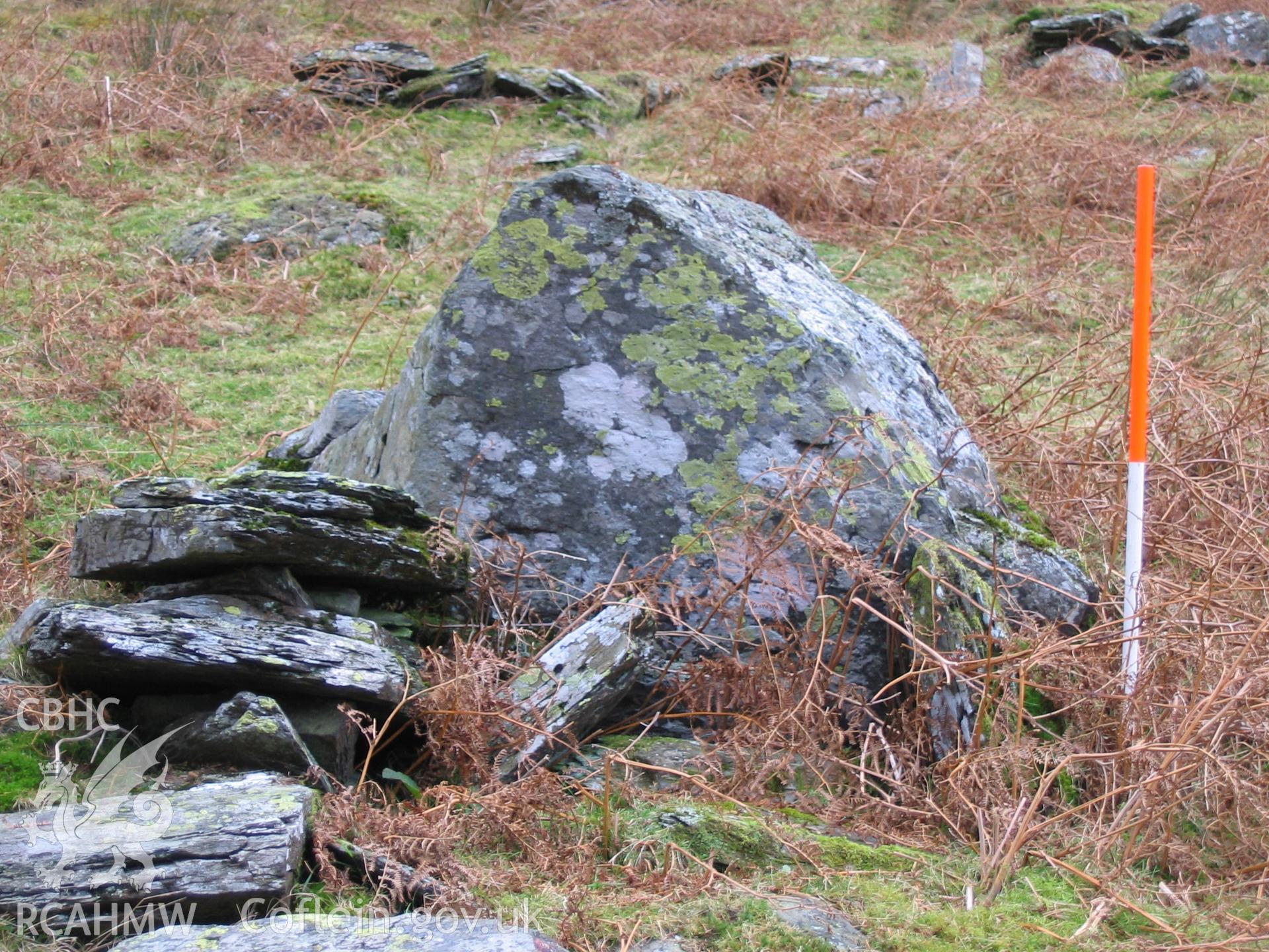 Photograph of Dyffryn Mymbyr Circle II taken during Upland Survey by staff of EAS Contracts.