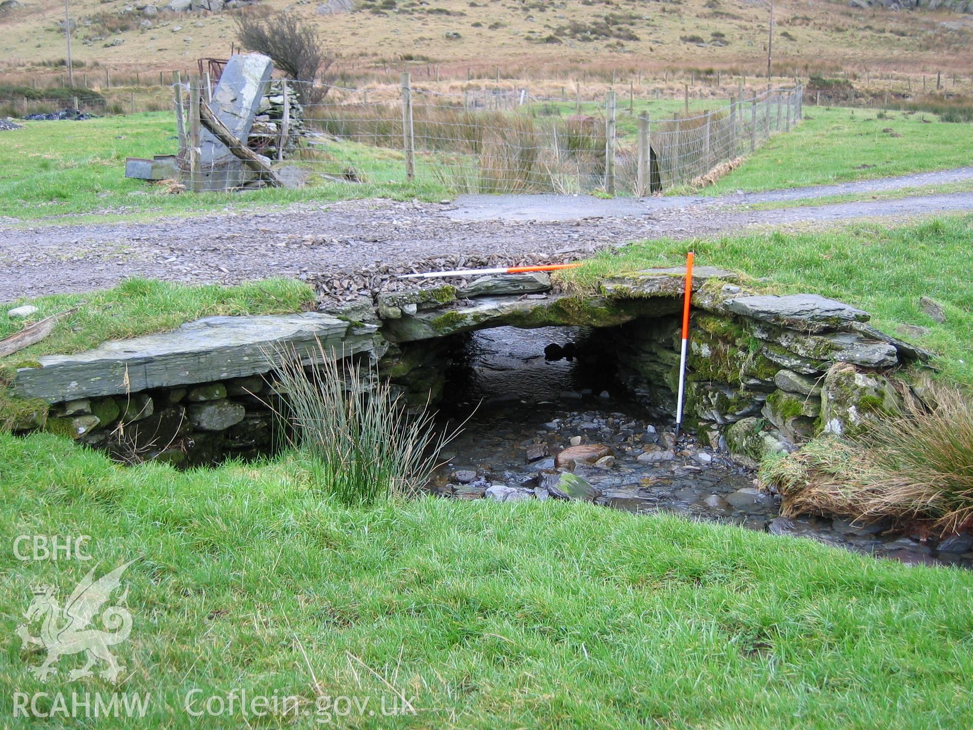 Photograph of Dyffryn Mymbyr Bridge III taken during Upland Survey by staff of EAS Contracts.