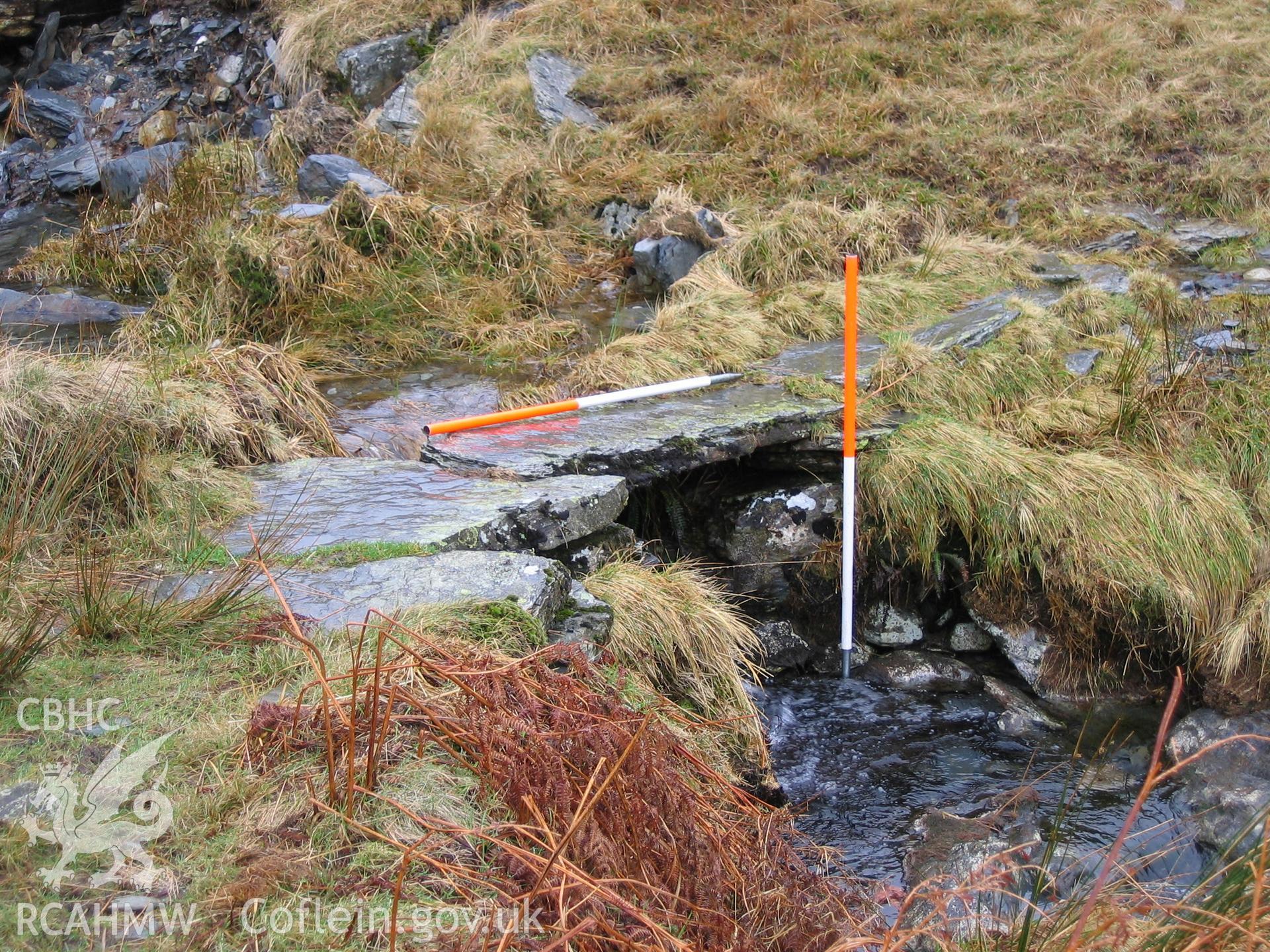 Photograph of Dyffryn Mymbyr Bridge I taken during Upland Survey by staff of EAS Contracts.