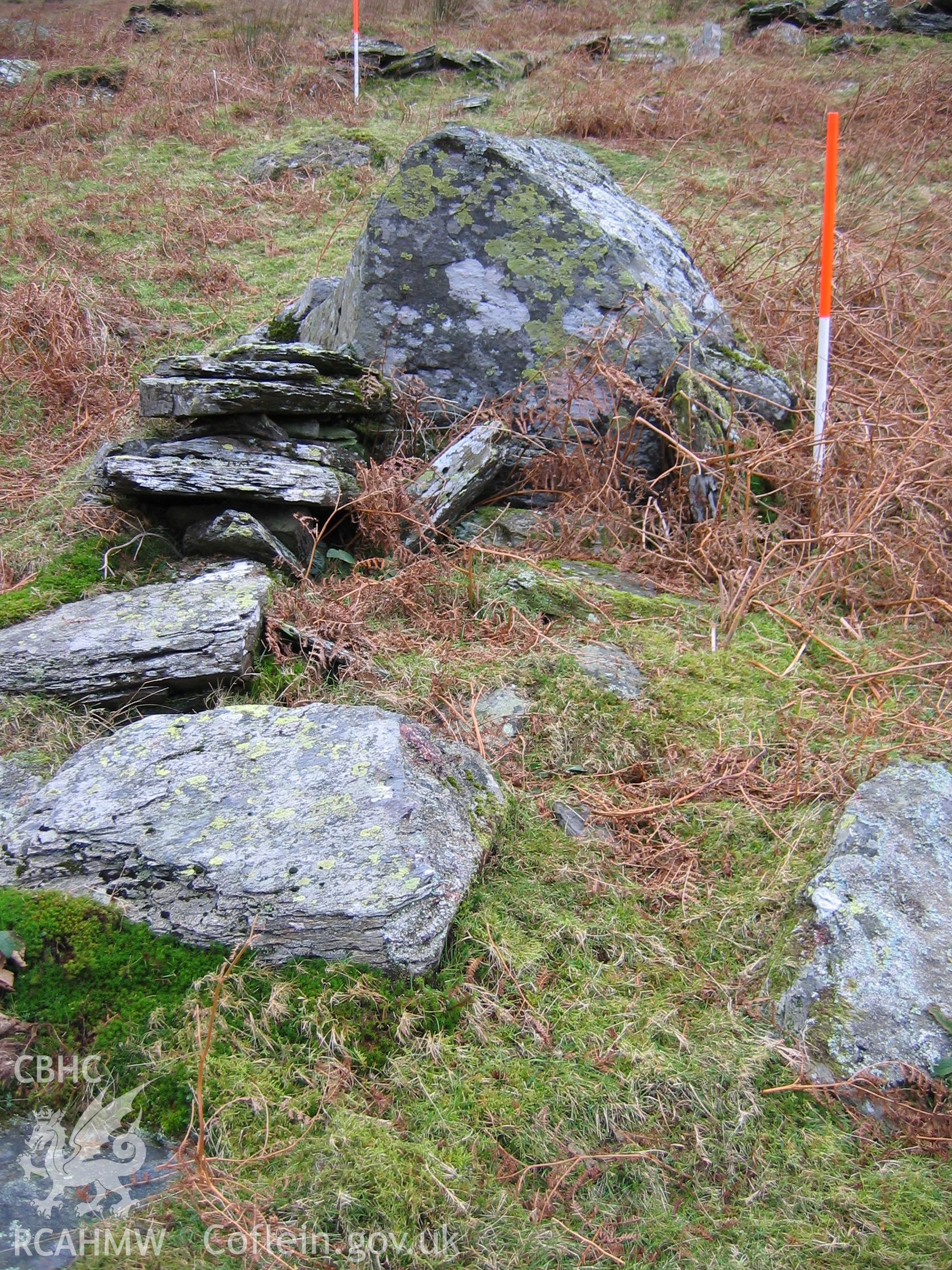 Photograph of Dyffryn Mymbyr Circle II taken during Upland Survey by staff of EAS Contracts.