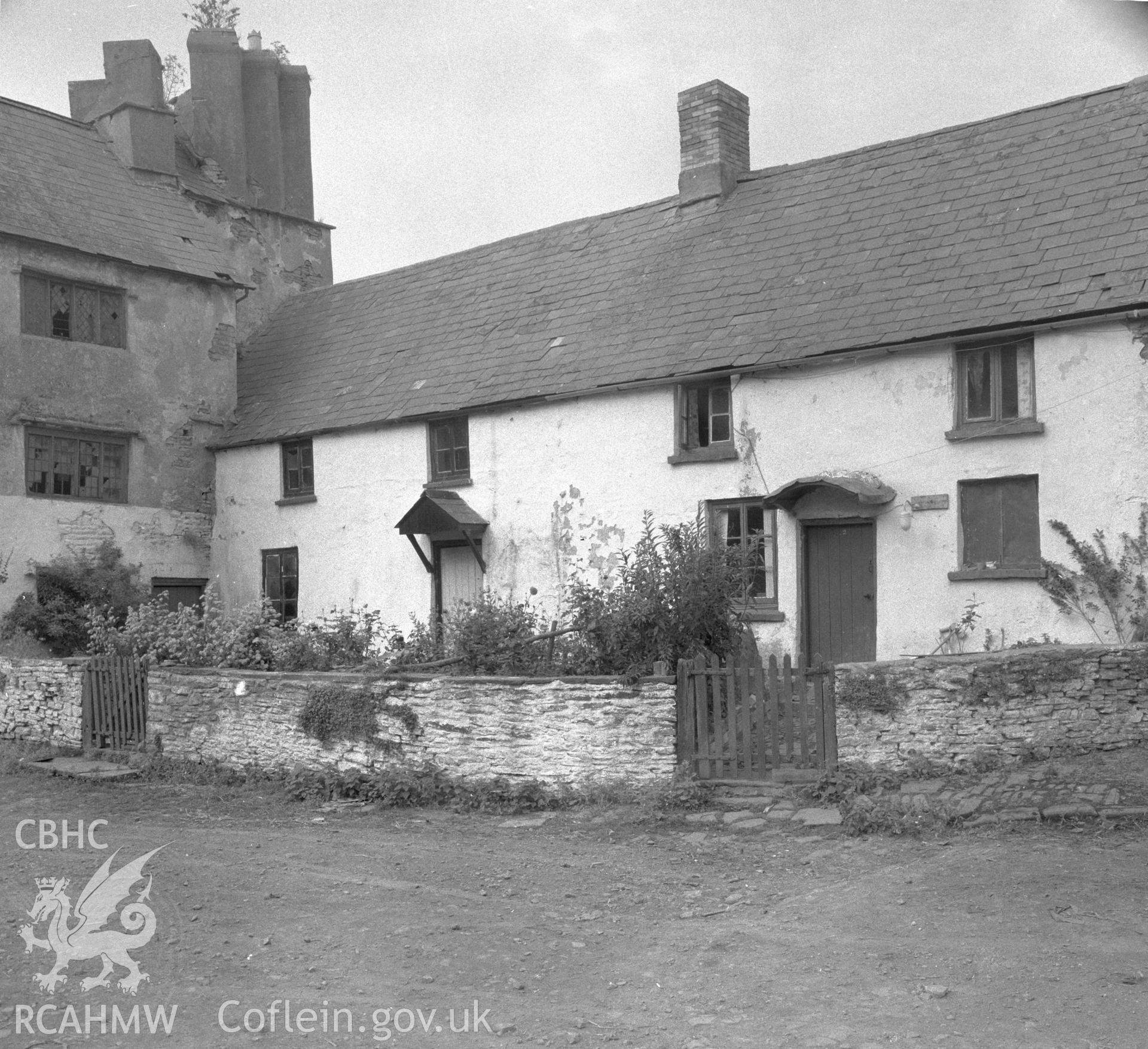 Black and white acetate negative showing Allt y Bela.