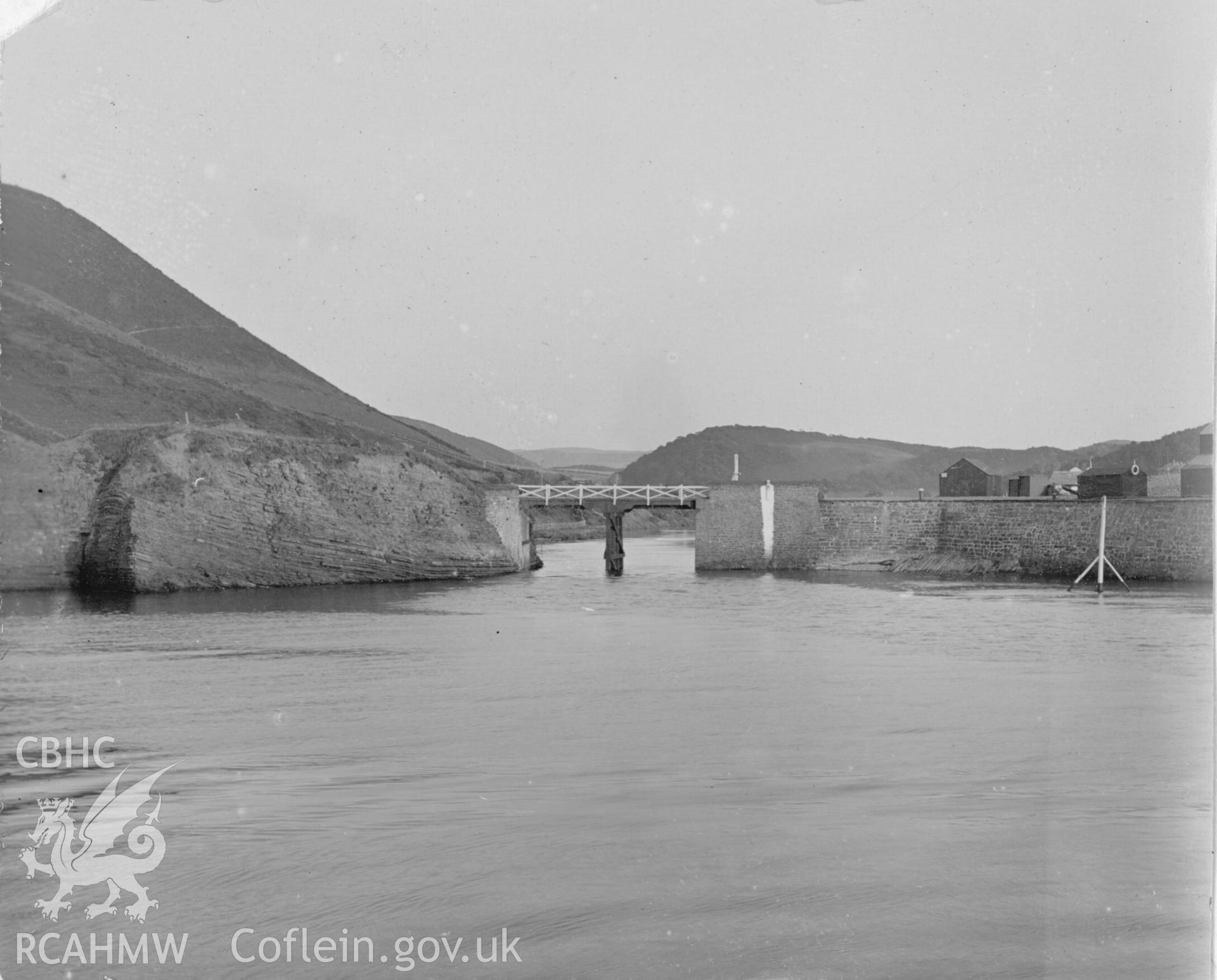 'Meeting of Ystwyth and Rheidol 1909'  Digitised from a photograph album showing views of Aberystwyth and District, produced by David John Saer, school teacher of Aberystwyth. Loaned for copying by Dr Alan Chamberlain.