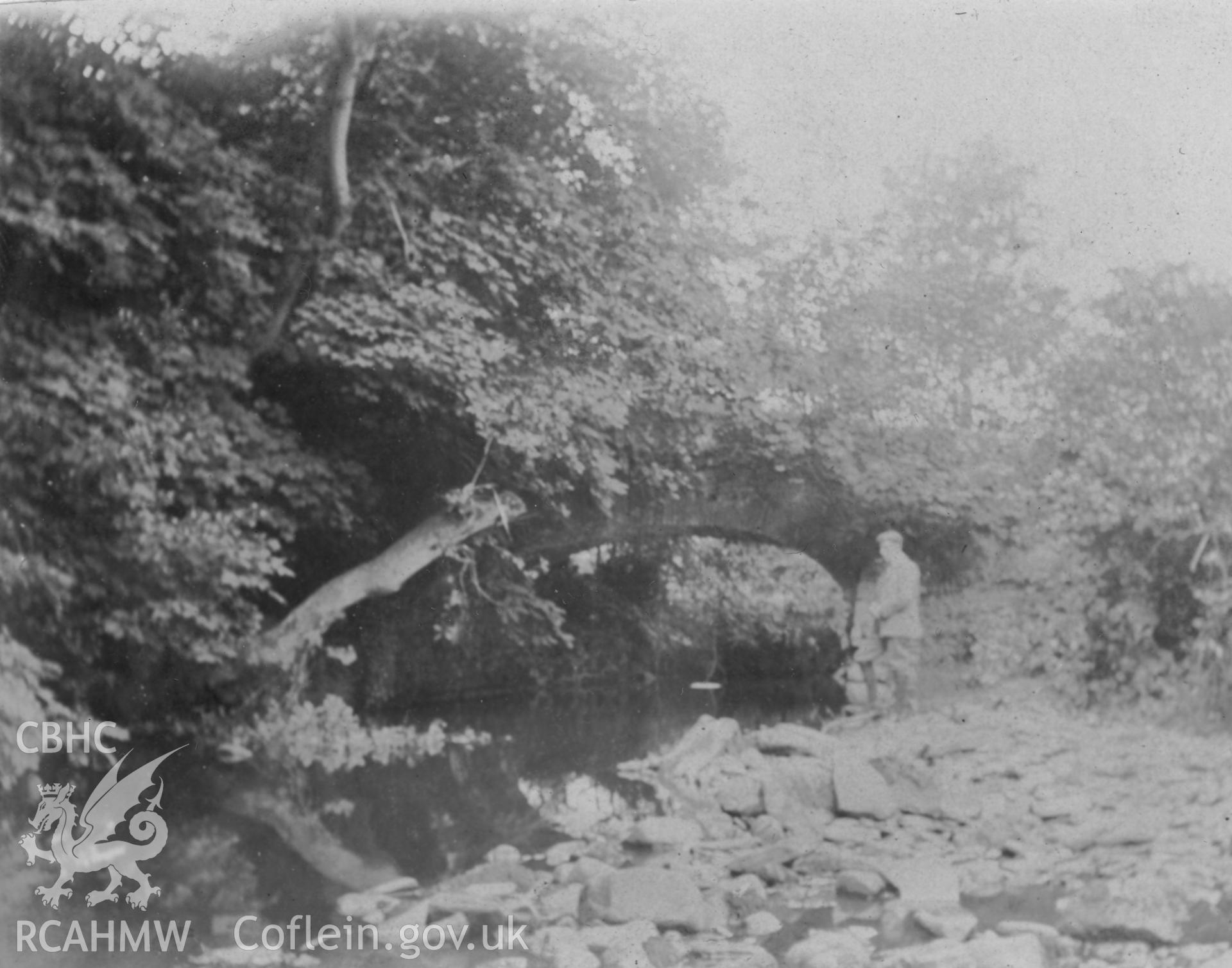 "Pont Abraham near Pontardulais 1903".  Digitised from a photograph album showing views of Aberystwyth and District, produced by David John Saer, school teacher of Aberystwyth. Loaned for copying by Dr Alan Chamberlain.