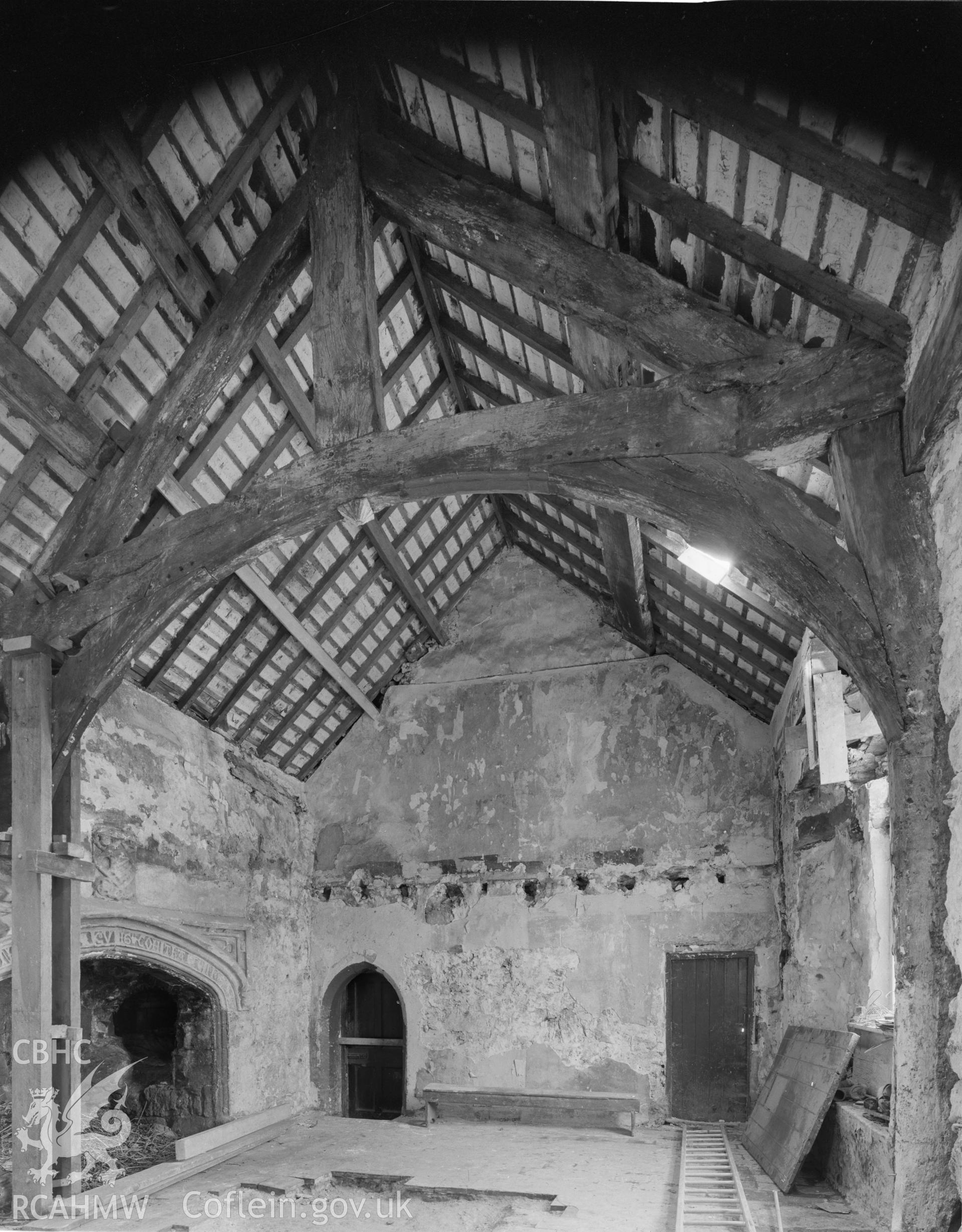Black and white acetate negative showing of Hafoty.