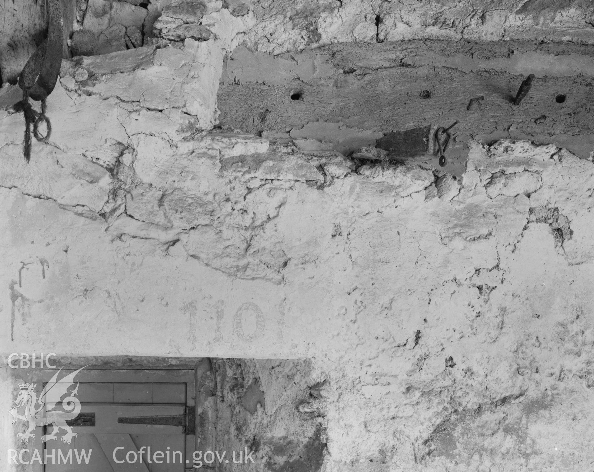 Black and white acetate negative showing Hafoty.