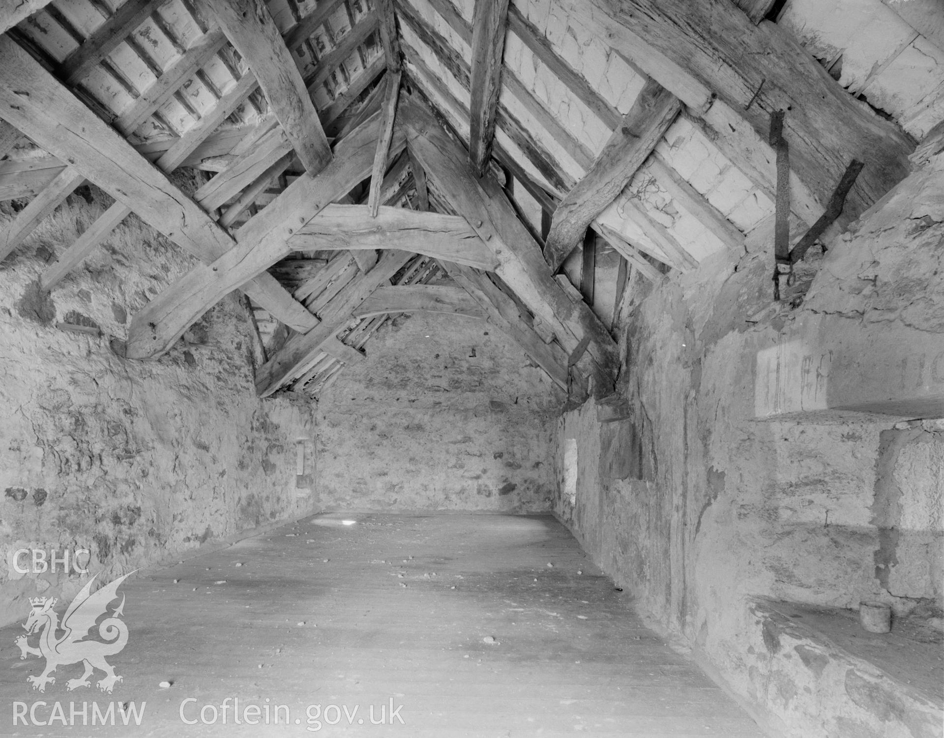 Black and white acetate negative showing view of Hafoty.