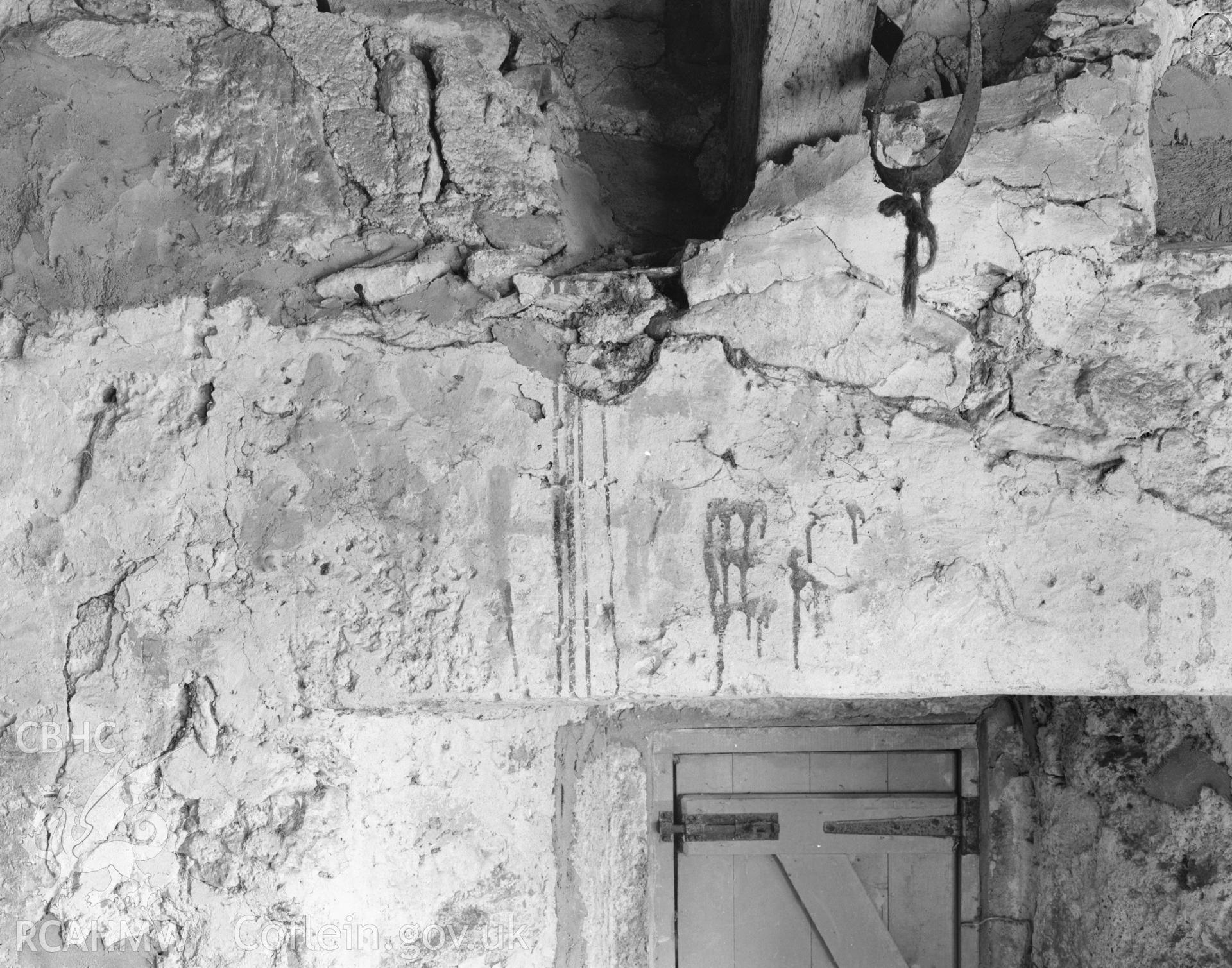Black and white acetate negative showing Hafoty.