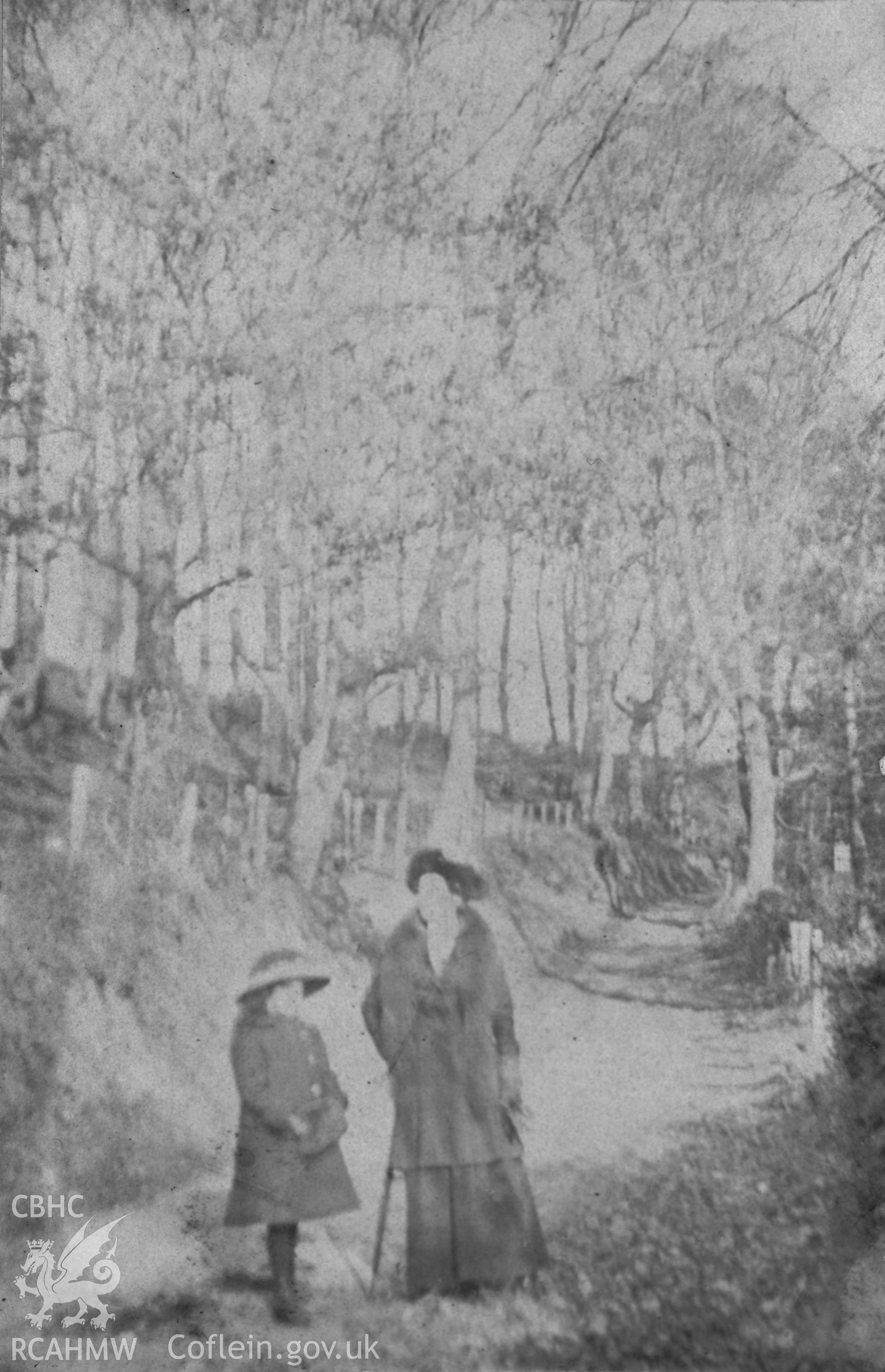 ''Above Ffermgog Llanbadarn 1912'.  Digitised from a photograph album showing views of Aberystwyth and District, produced by David John Saer, school teacher of Aberystwyth. Loaned for copying by Dr Alan Chamberlain.