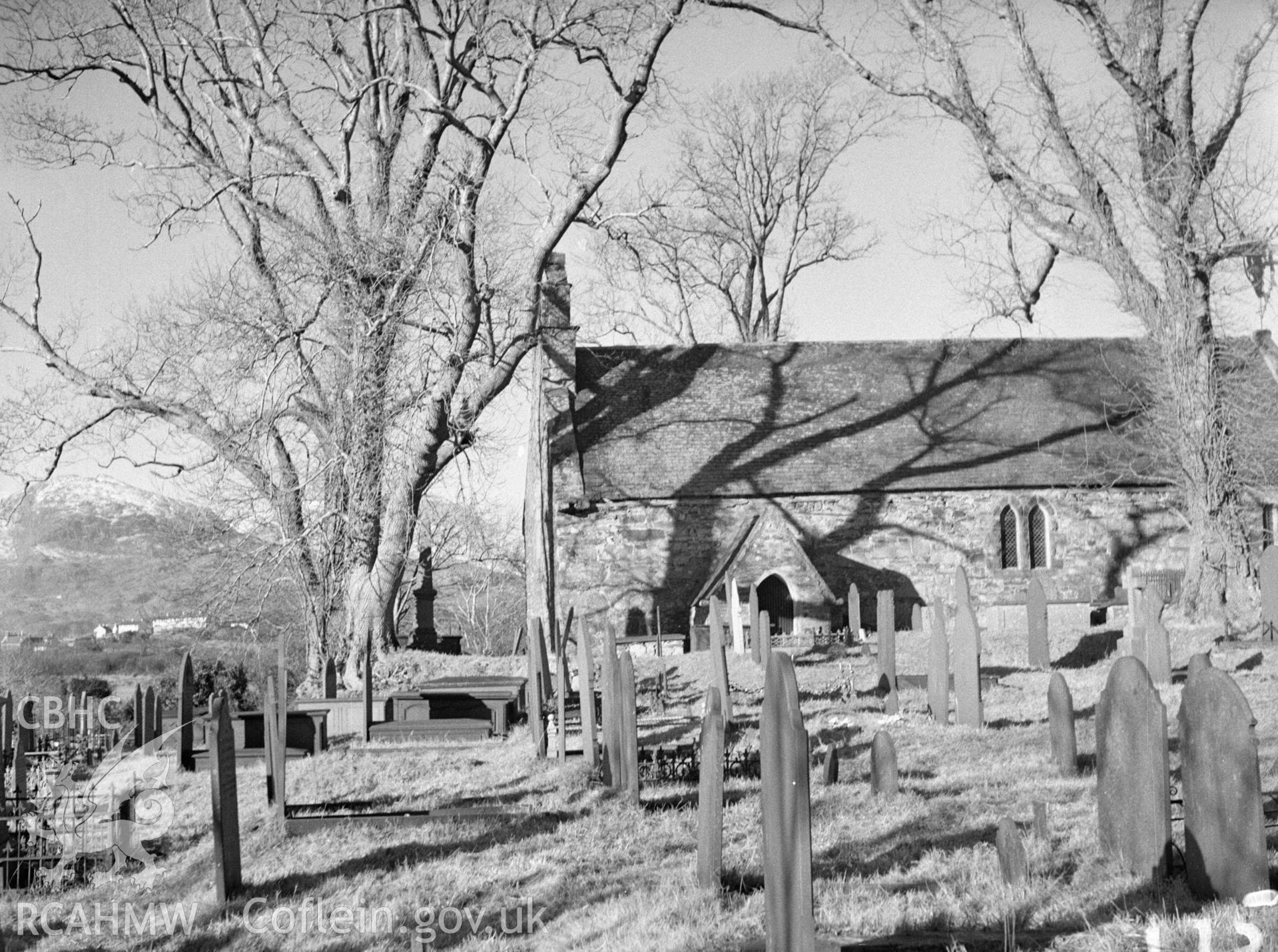 View of Llanfrothen Church in Merioneth by E M Gardner.