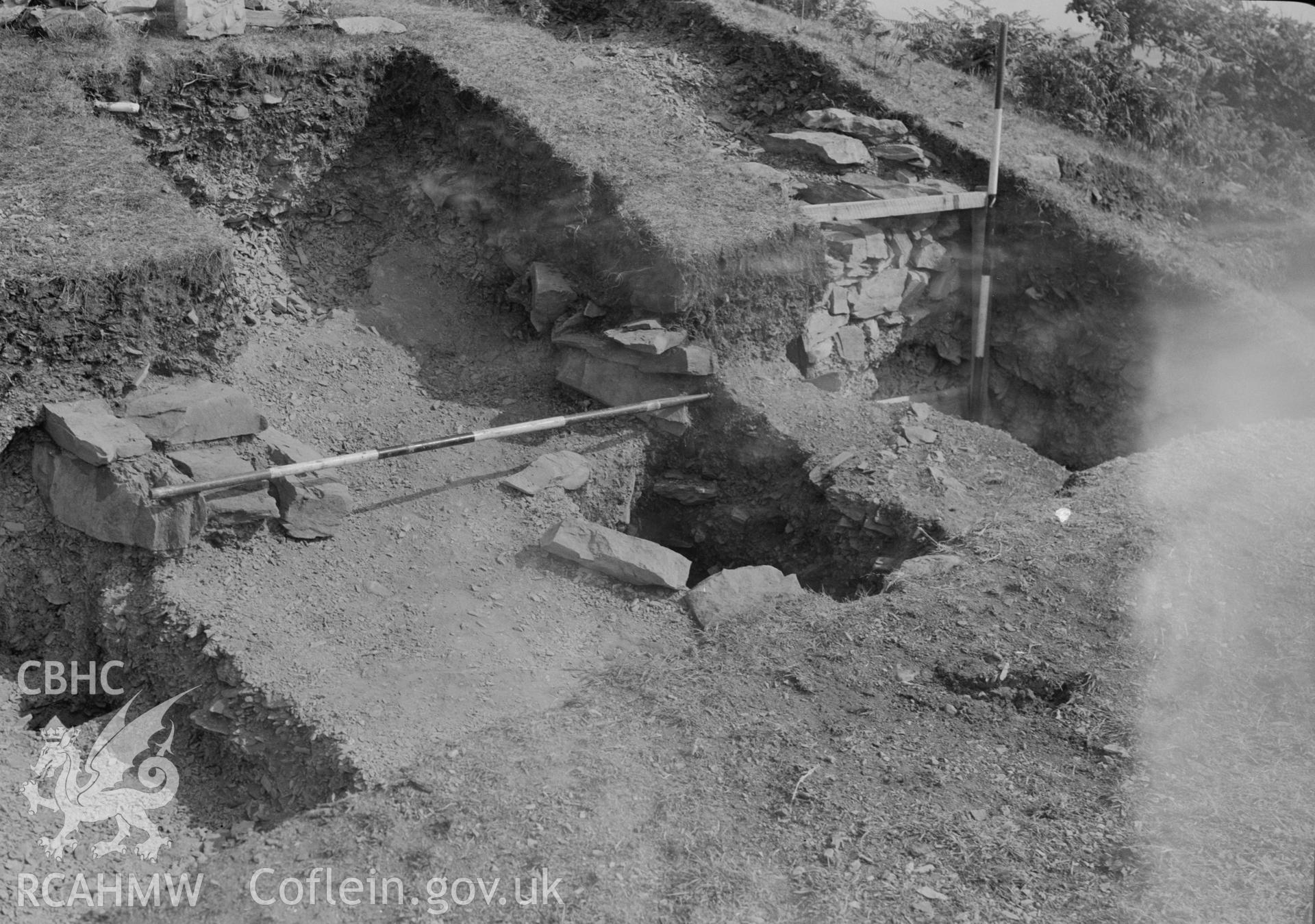 View showing excavation in progress.