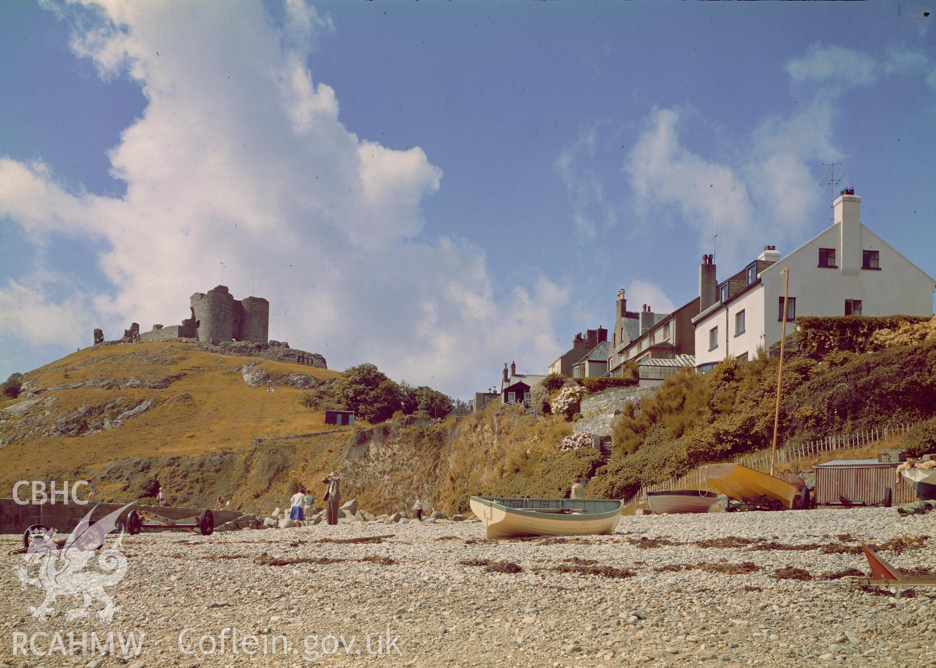 D.O.E photograph of Criccieth Castle.